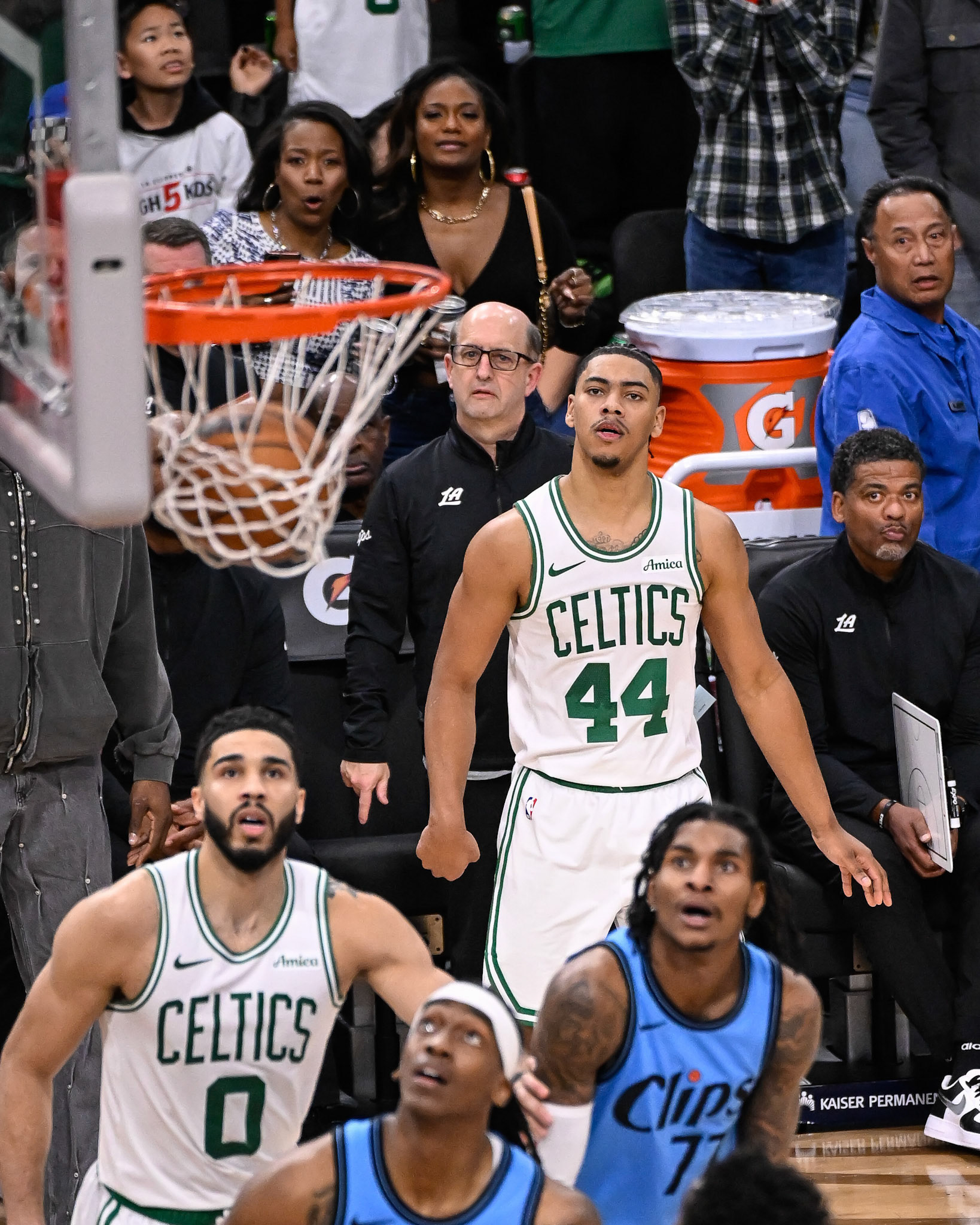 LOS ANGELES, CA - JANUARY 22, 2025: Boston Celtics vs LA Clippers at Intuit Dome (Photo by Keith Sliney).