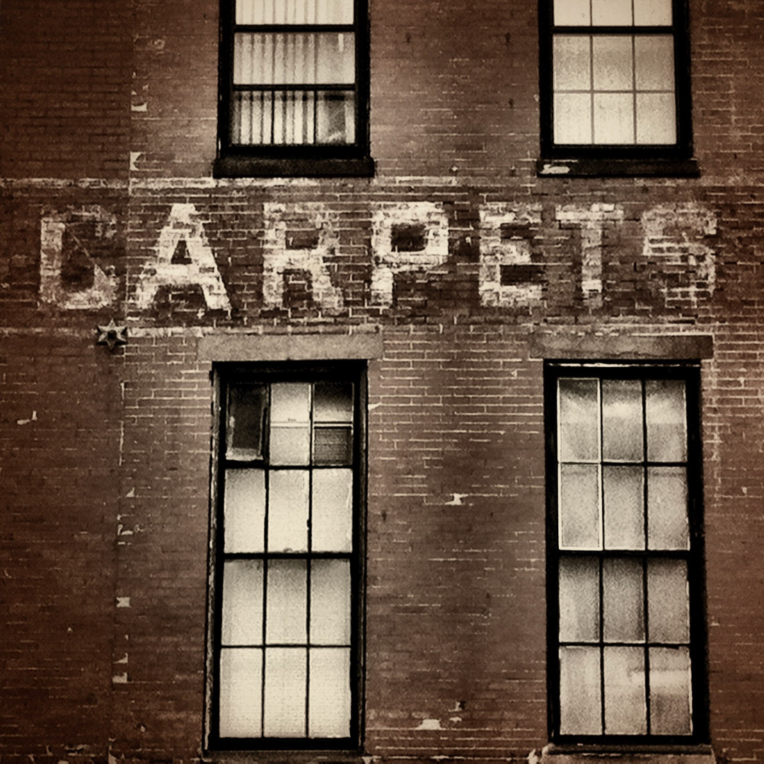 1. Brooks Furniture and Carpets Sign ••• On Blackstone Street near Haymarket stands an ancient brick building with a few great ghost signs on it. The full text of this one reads Brooks &amp; Co. Furniture and Carpets. (#1 of 100 in the Boston Signage Project)