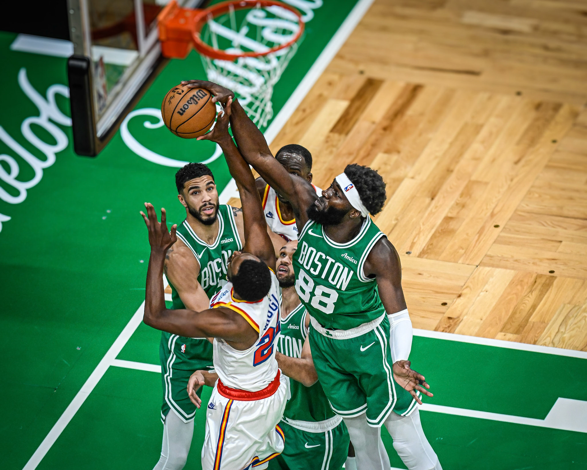 BOSTON, MA - NOVEMBER 6, 2024: Boston Celtics vs Golden State Warriors at TD Garden (Photo by Keith Sliney).