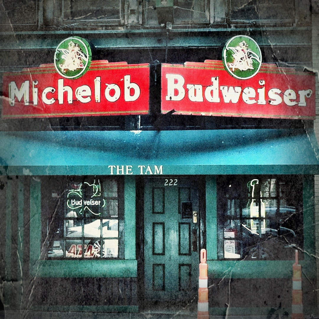 38. The Tam Sign ••• If you look close enough you can make out the name of the place, but you may need a magnifying glass. (#38 of 100 in the Boston Signage Project)