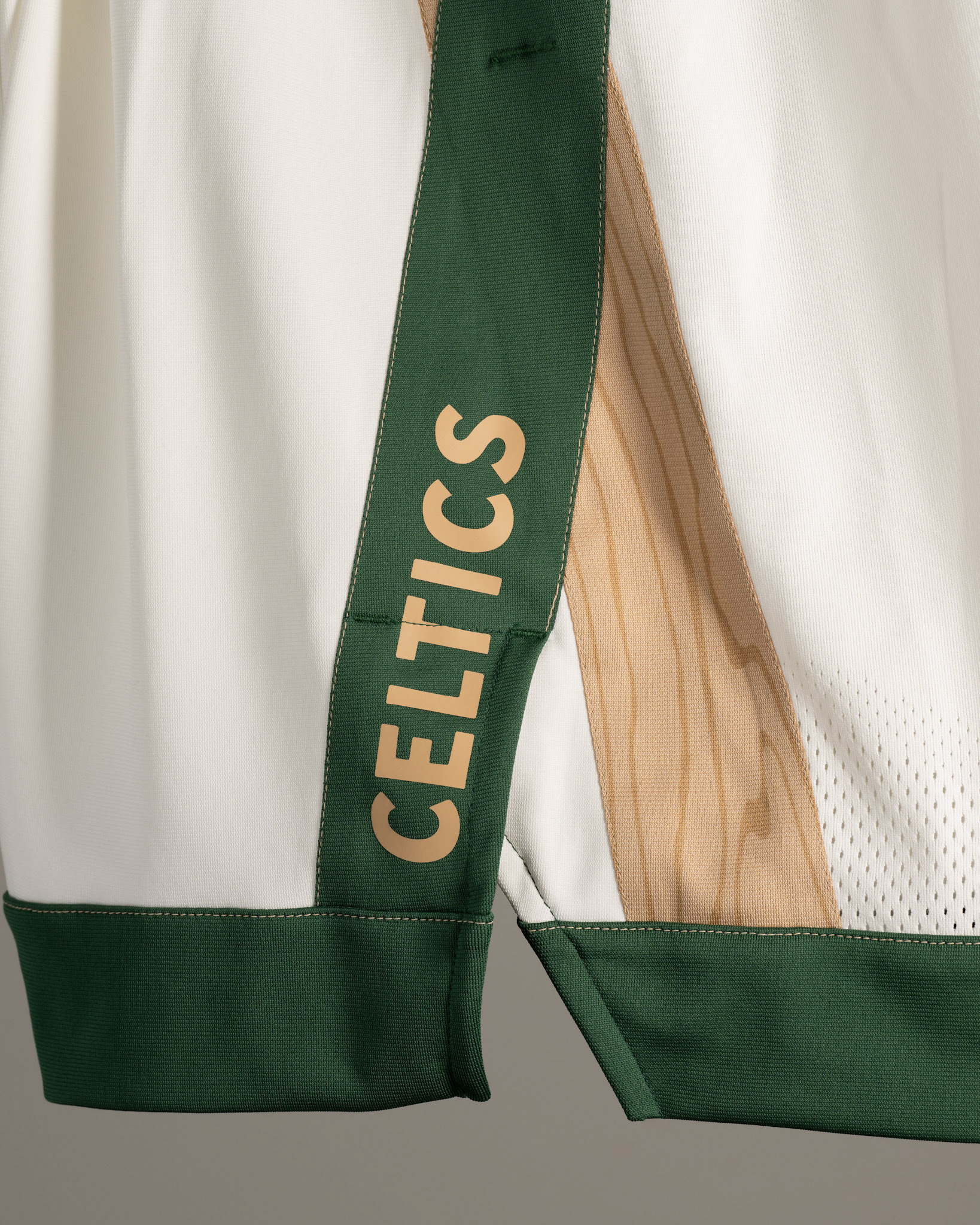 BRADFORD, MA - AUGUST 8, 2023: Product photography shoot of Celtics 23-24 City Edition Uniforms at Valyrian Studio (Photo by Keith Sliney).