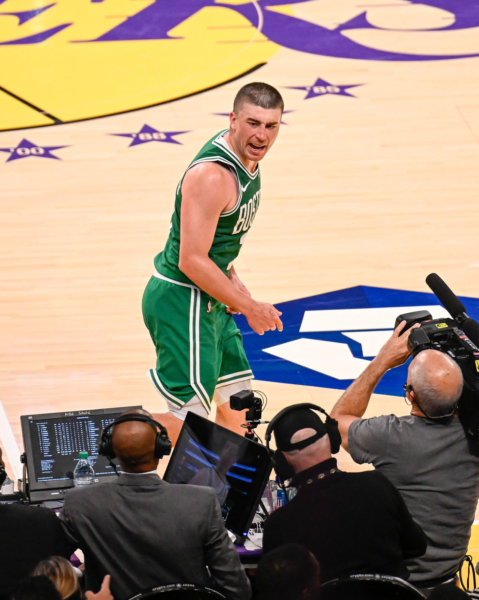 LOS ANGELES, CA - FEBRUARY 22, 2026: Boston Celtics vs LA Lakers at Crypto.com Arena (Photo by Keith Sliney).