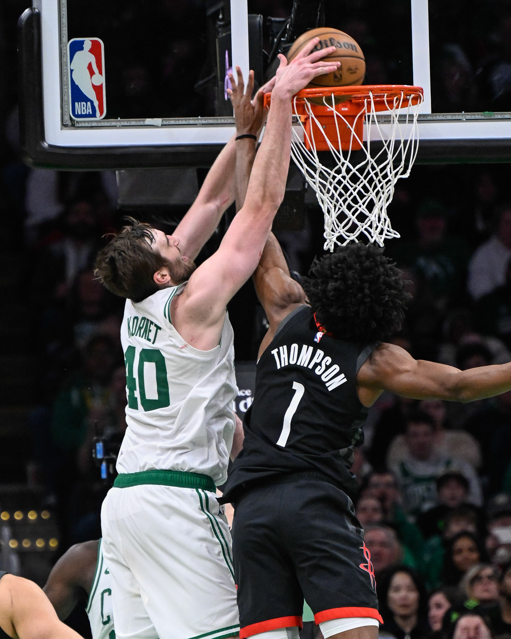 BOSTON, MA - JANUARY 27, 2025: Boston Celtics vs Houston Rockets at TD Garden (Photo by Keith Sliney).