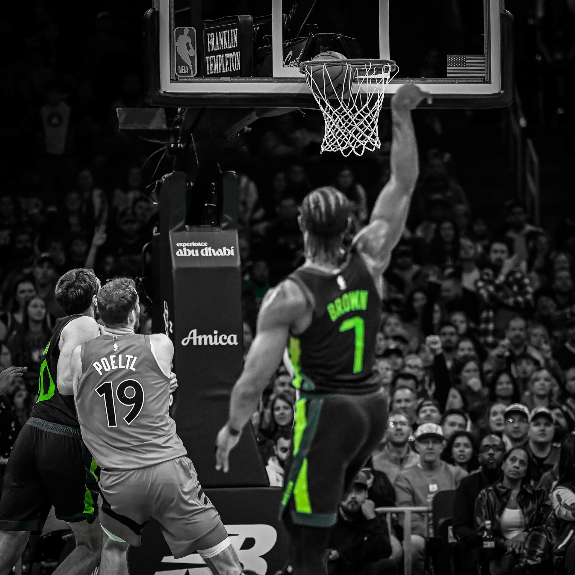 BOSTON, MA - NOVEMBER 16, 2024: Boston Celtics vs Toronto Raptors at TD Garden (Photo by Keith Sliney).