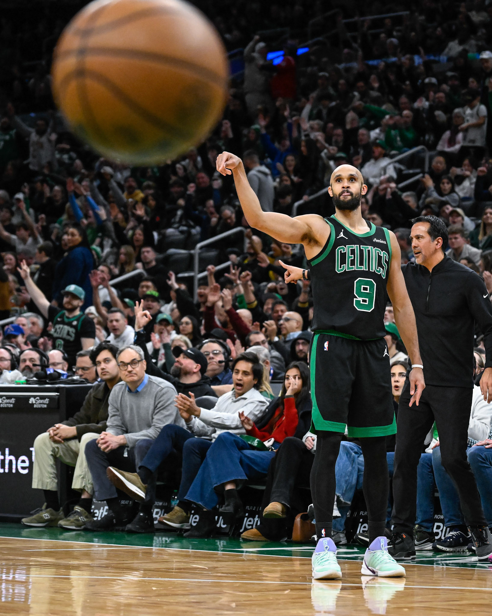 BOSTON, MA - FEBRUARY 6, 2026: Boston Celtics vs Miami Heat at TD Garden (Photo by Keith Sliney): Boston Celtics vs Miami Heat at TD Garden (Photo by Keith Sliney).