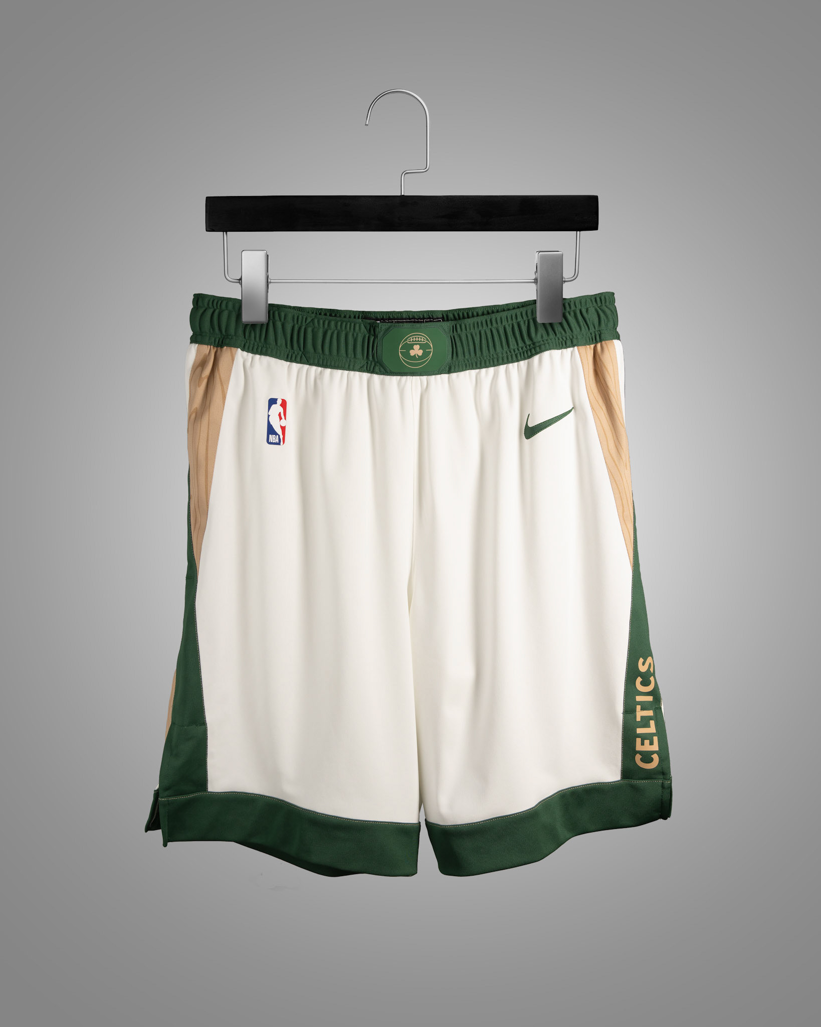 BRADFORD, MA - AUGUST 8, 2023: Product photography shoot of Celtics 23-24 City Edition Uniforms at Valyrian Studio (Photo by Keith Sliney).