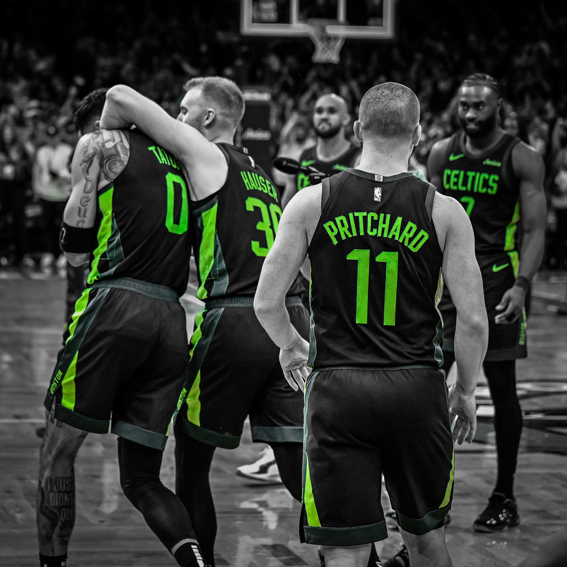 BOSTON, MA - NOVEMBER 16, 2024: Boston Celtics vs Toronto Raptors at TD Garden (Photo by Keith Sliney).