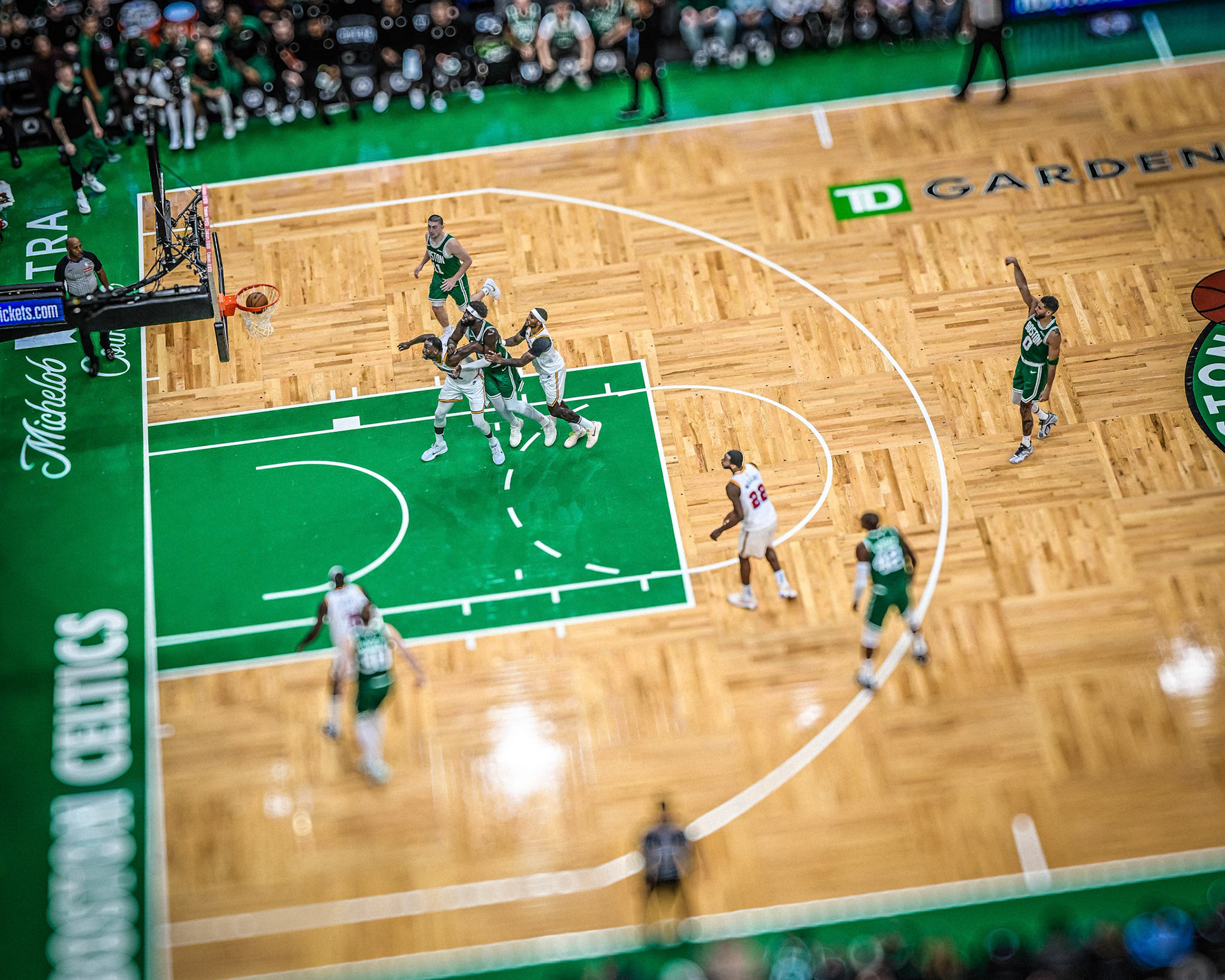 BOSTON, MA - NOVEMBER 6, 2024: Boston Celtics vs Golden State Warriors at TD Garden (Photo by Keith Sliney).