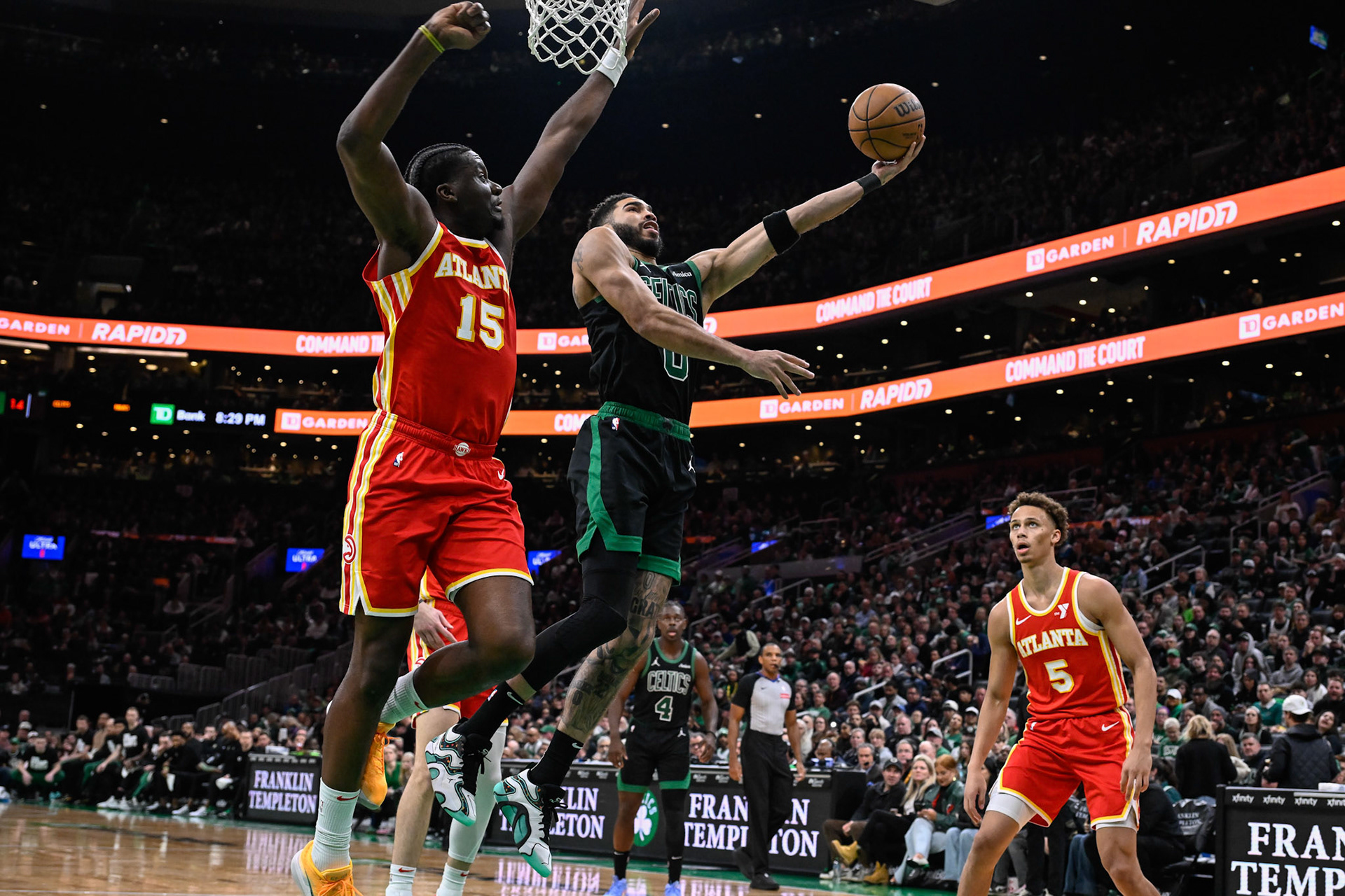 BOSTON, MA - JANUARY 18, 2025: Boston Celtics vs Atlanta Hawks at TD Garden (Photo by Keith Sliney).