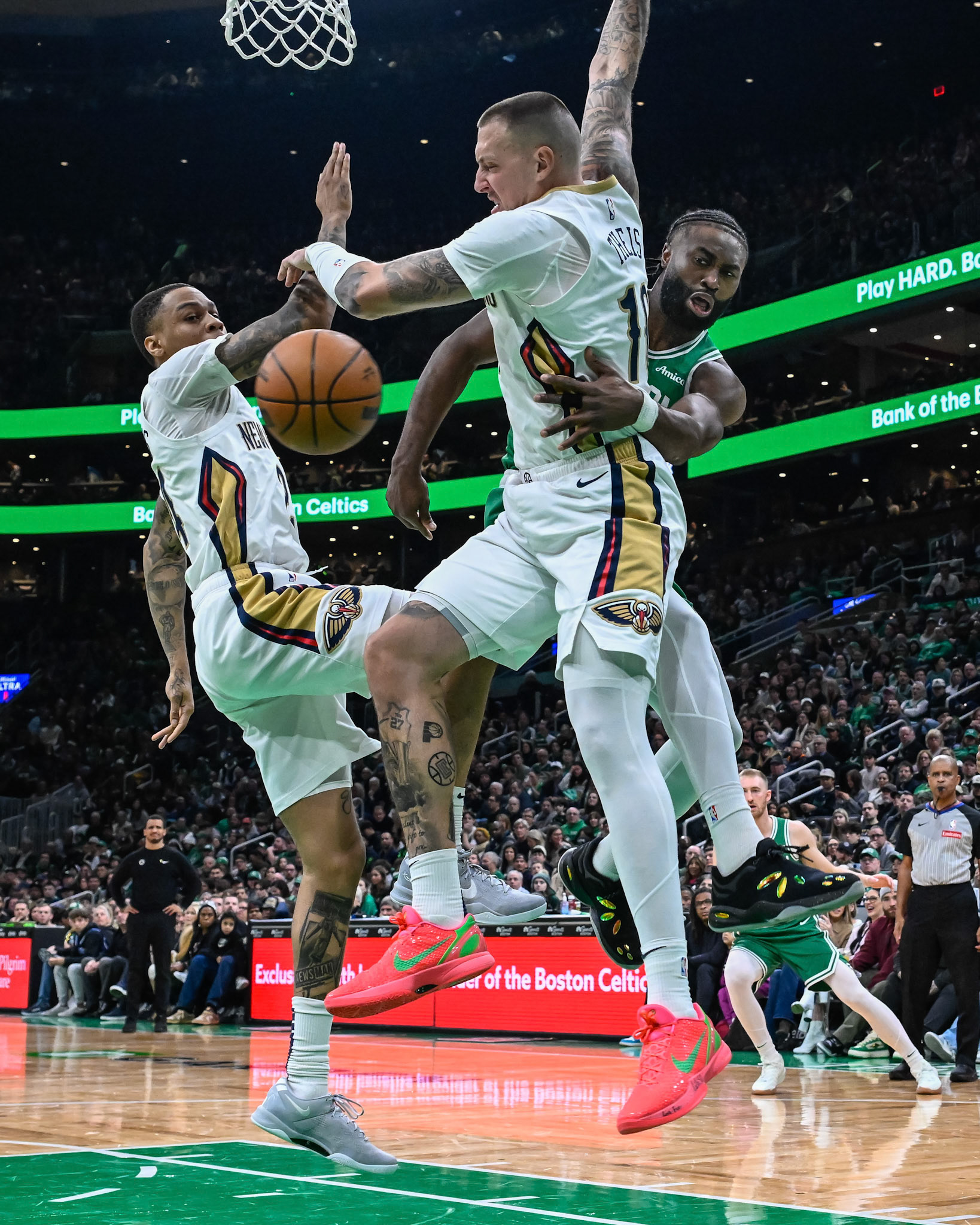 BOSTON, MA - JANUARY 12, 2025: Boston Celtics vs New Orleans Pelicans at TD Garden (Photo by Keith Sliney).