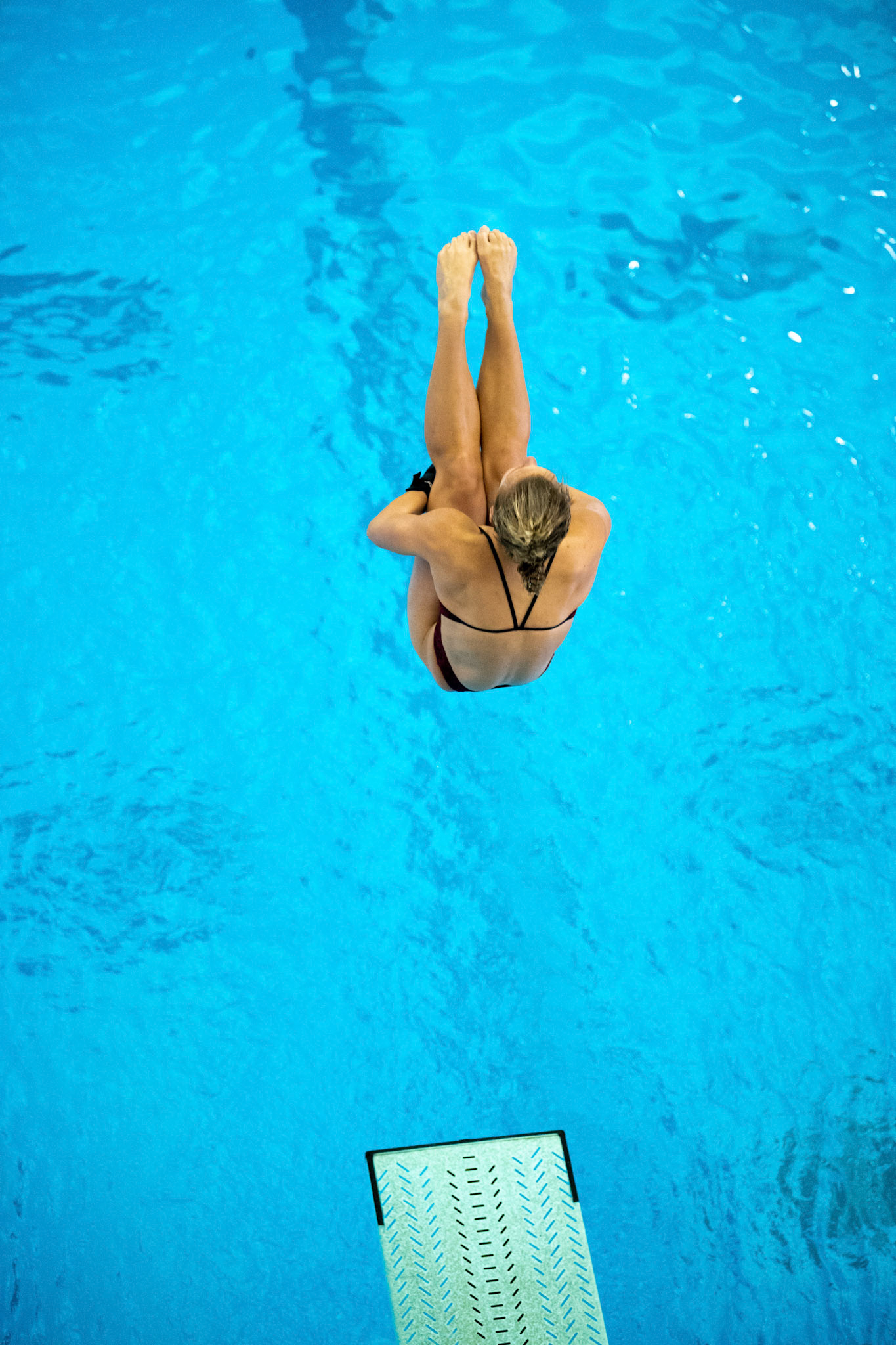 LOUISVILLE, KY - OCTOBER 6, 2018: University of Louisville Swim &amp; Dive in a meet vs Xavier at Ralph Wright Natatorium. Photo by Keith Sliney.
