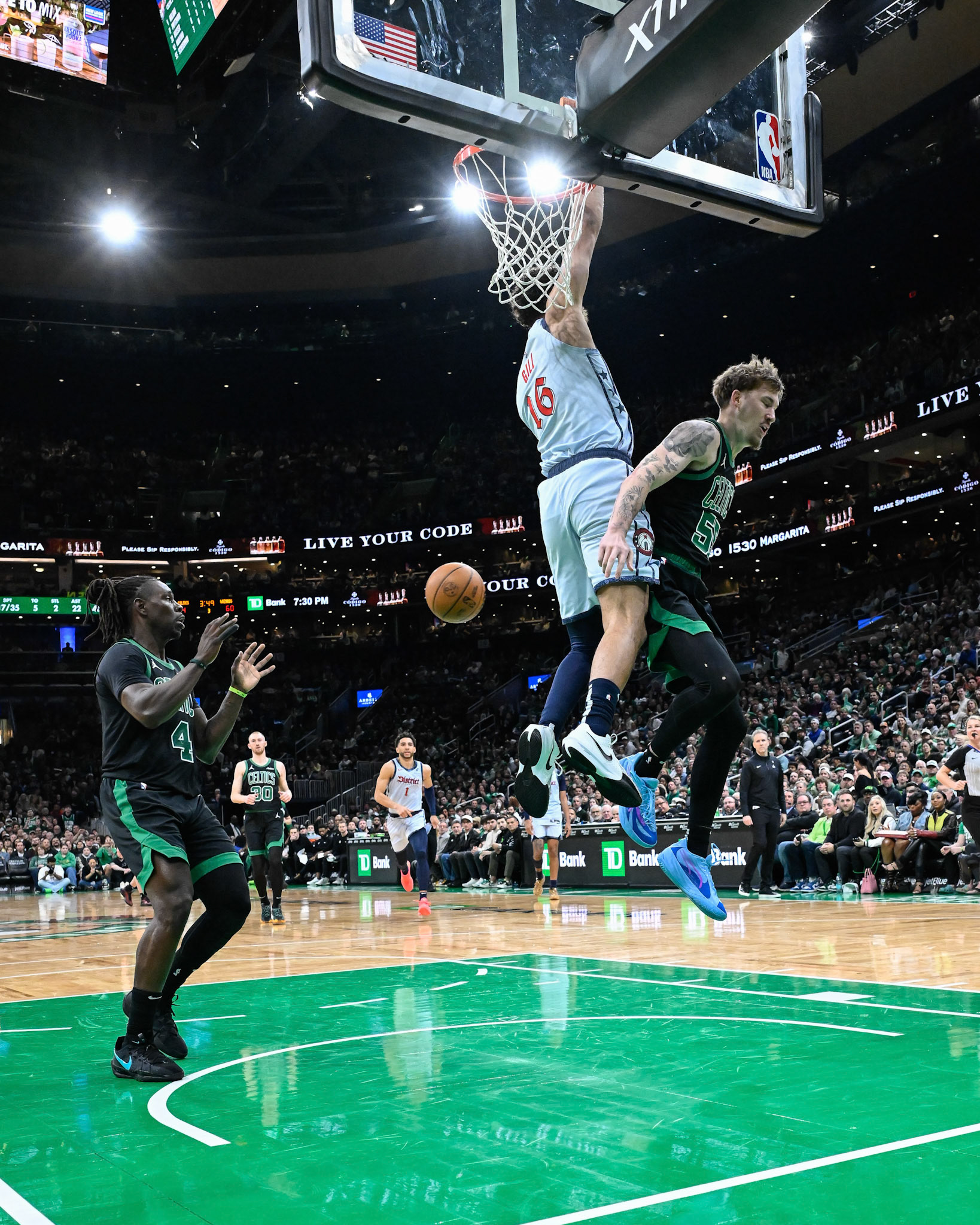 BOSTON, MA - APRIL 6, 2025: Boston Celtics vs Washington Wizards at TD Garden (Photo by Keith Sliney).