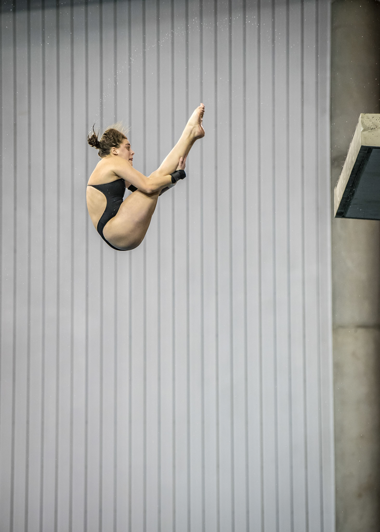 COLUMBUS, OH - MARCH 10, 2018. University of L:ouisville Divers at NCAA Diving Zone C at Ohio State University. Photo by Keith Sliney.
