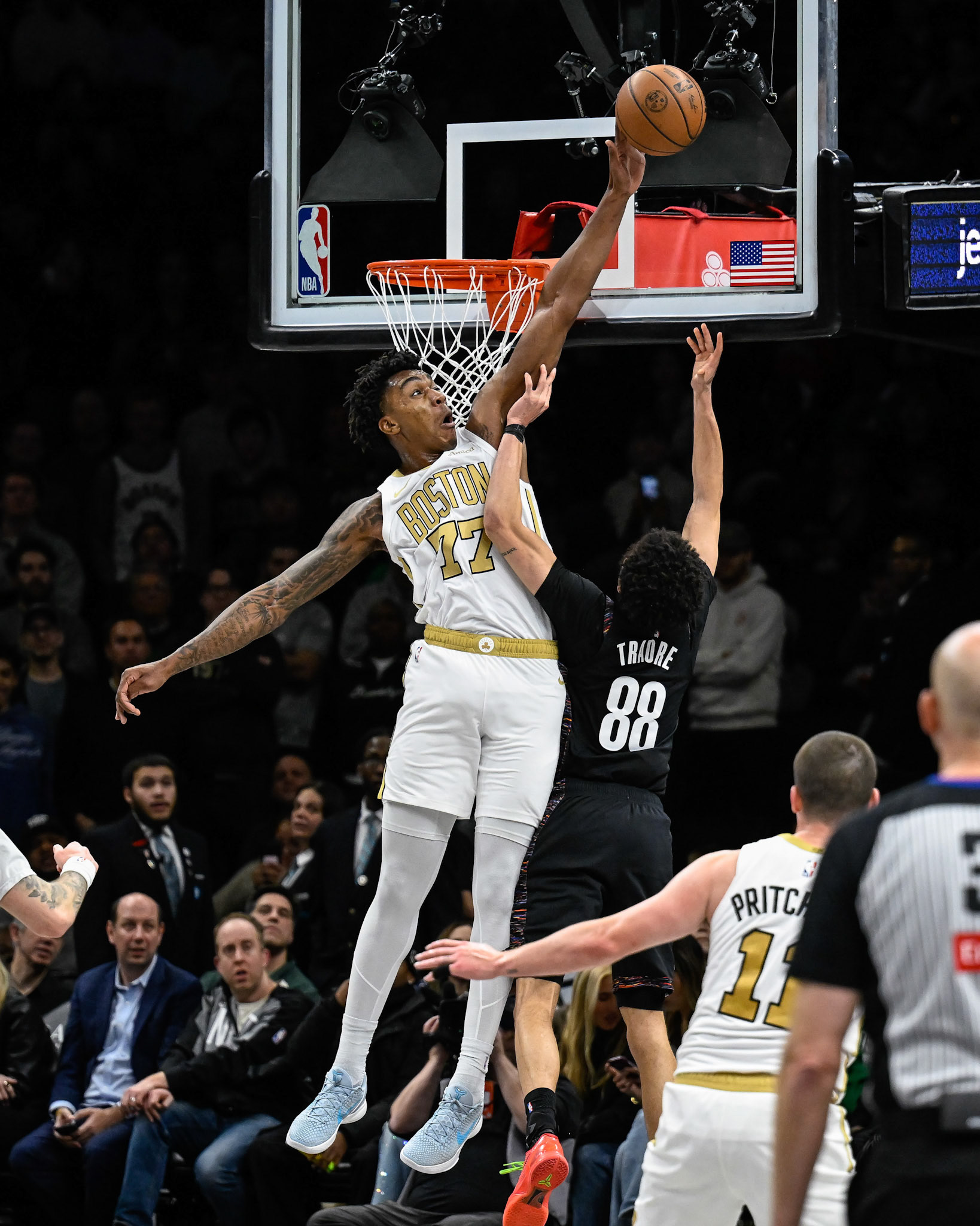 BROOKLYN, NY - JANUARY 23, 2026: Boston Celtics vs Brooklyn Nets at Barclays Center (Photo by Keith Sliney).