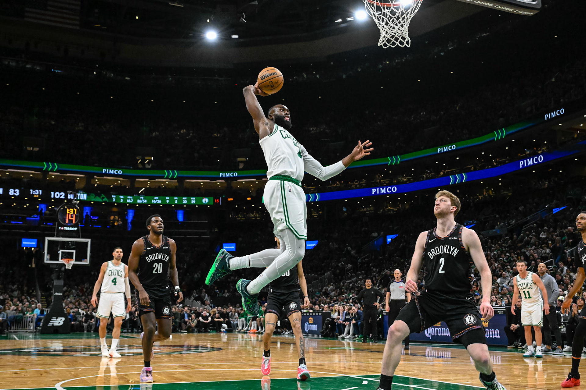 BOSTON, MA - FEBRUARY 27, 2026: Boston Celtics vs Brooklyn Nets at TD Garden (Photo by Keith Sliney).