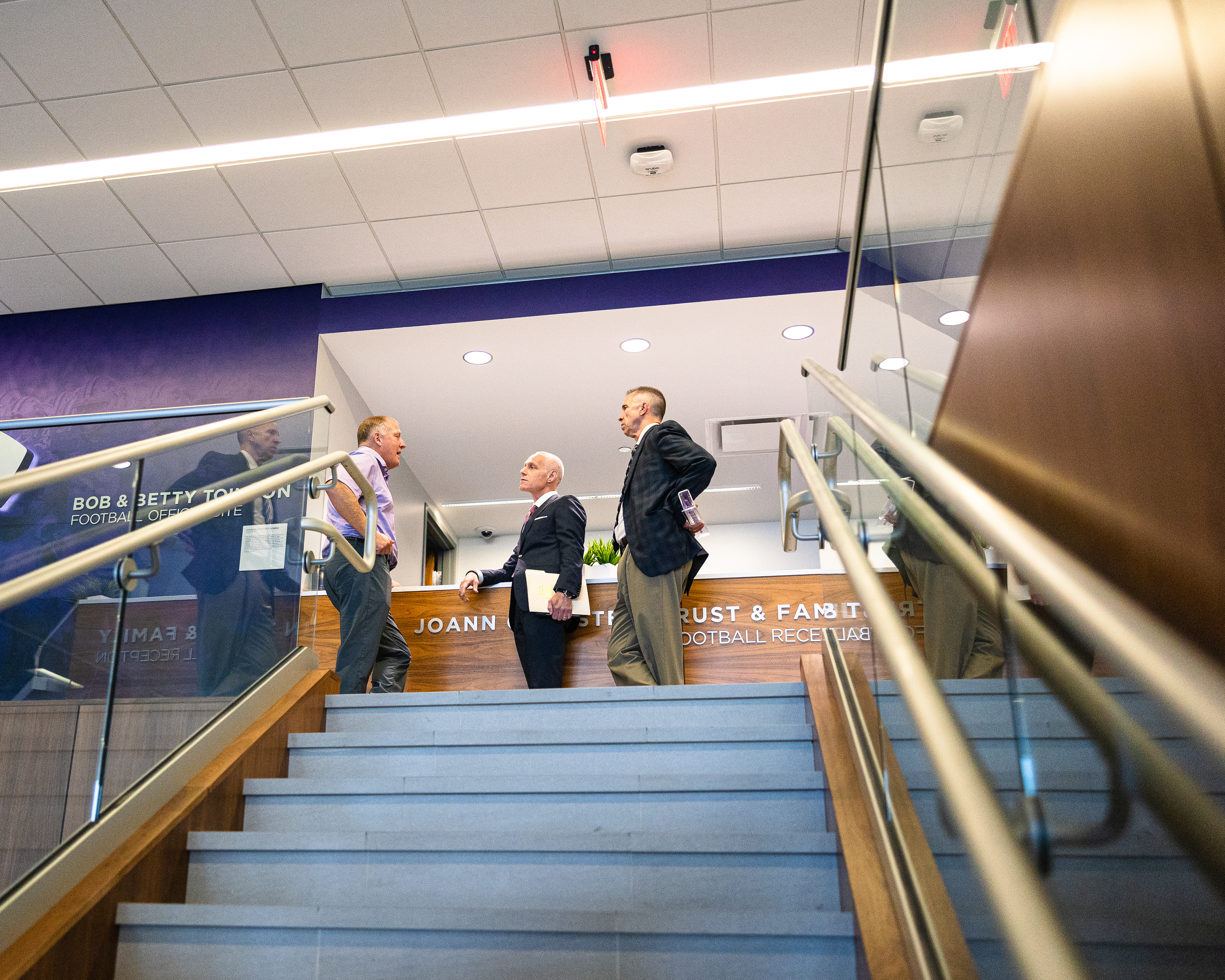 Kansas State Football Head Coach Chris Klieman meets with Big 12 Commissioner  Brett Yormark.