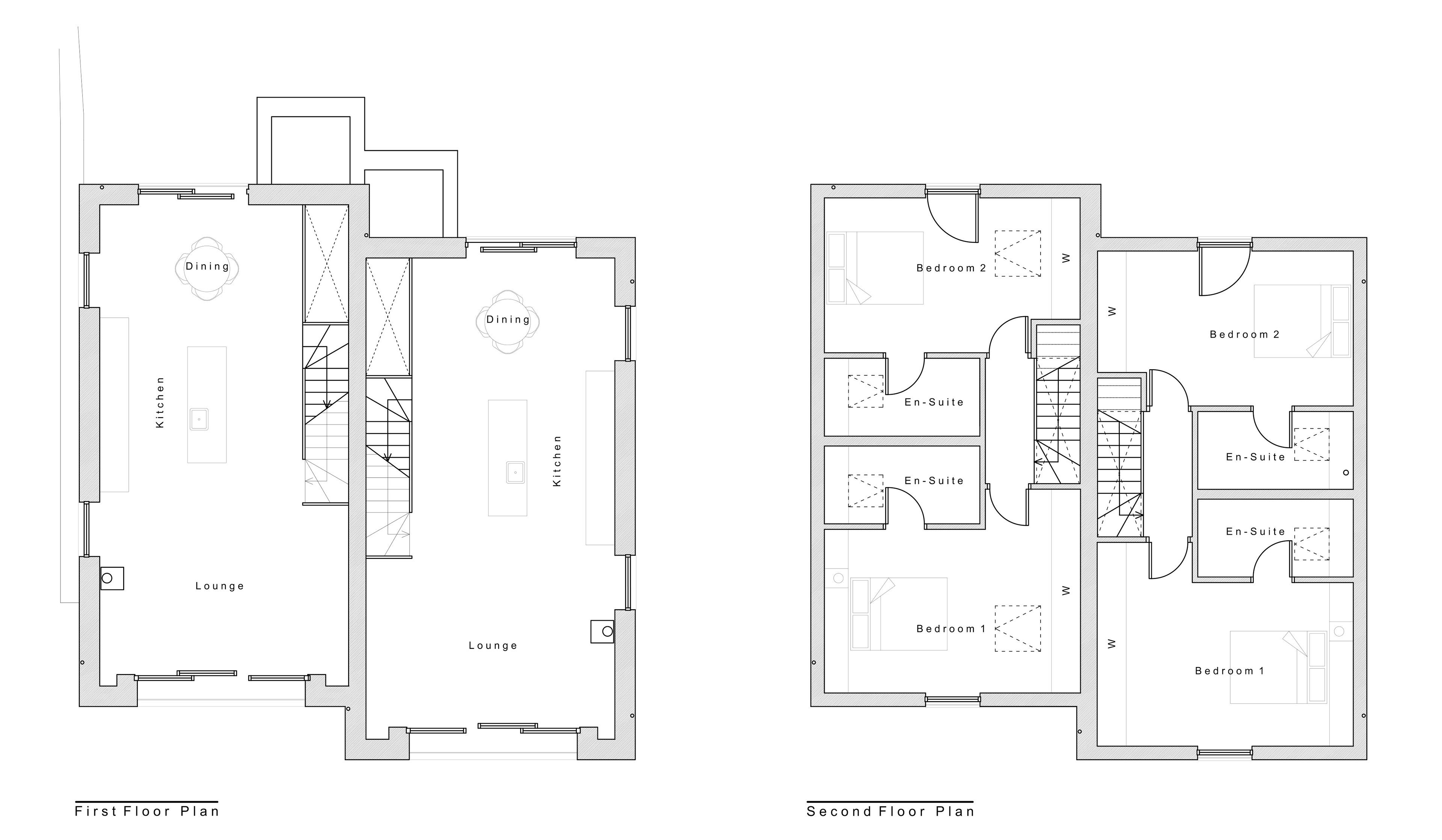 Bridge Inn - First and Second Floor Plan