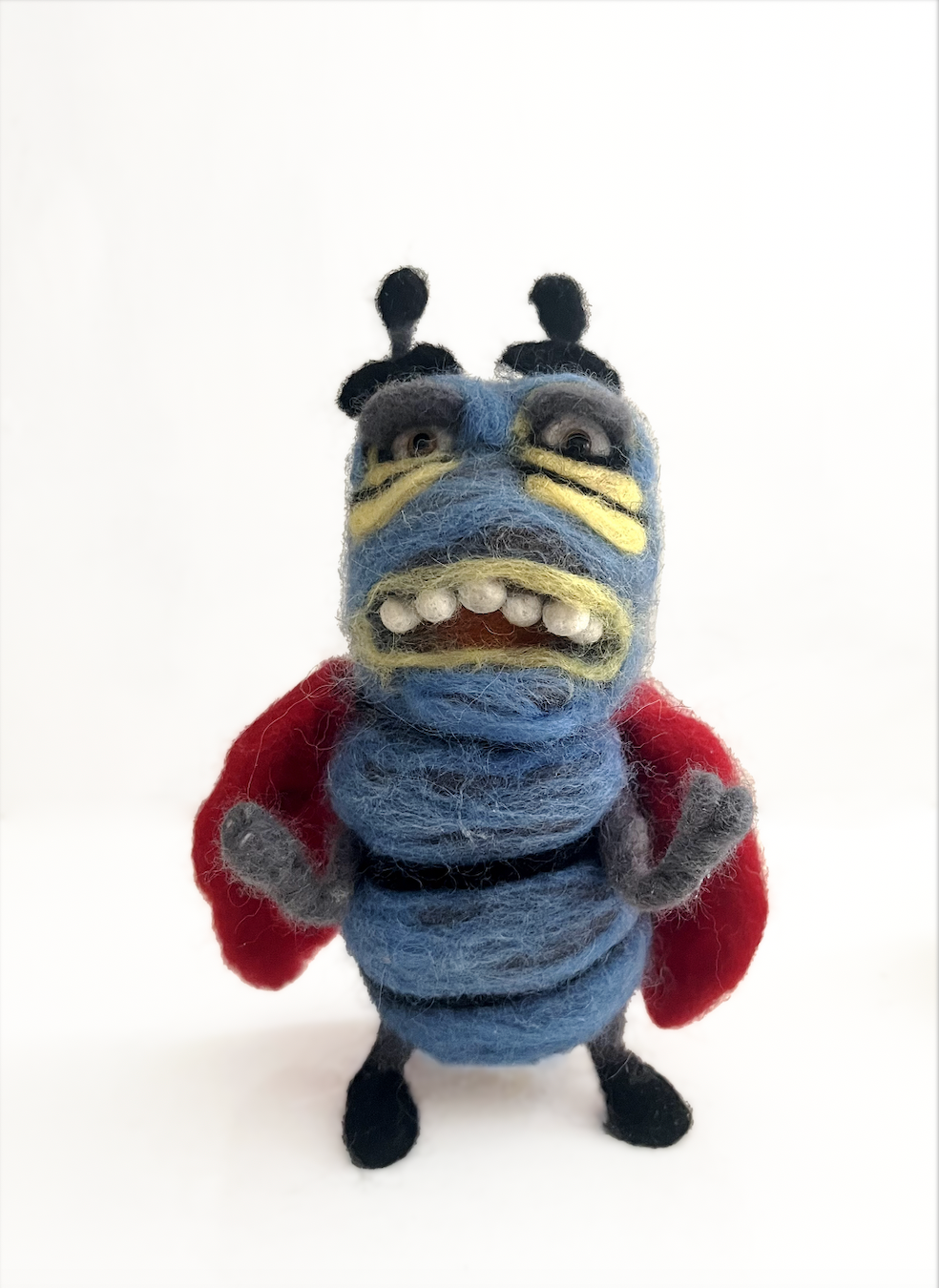 Ladybug made from wool