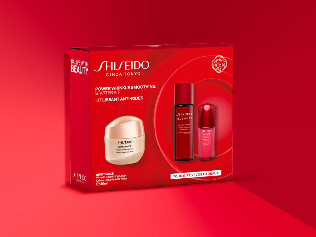 SHISEIDO: CRÉATION GRAPHIQUE, DEVELOPPÉ /SUIVI PROJET, EXECUTION ET IMAGE 3D