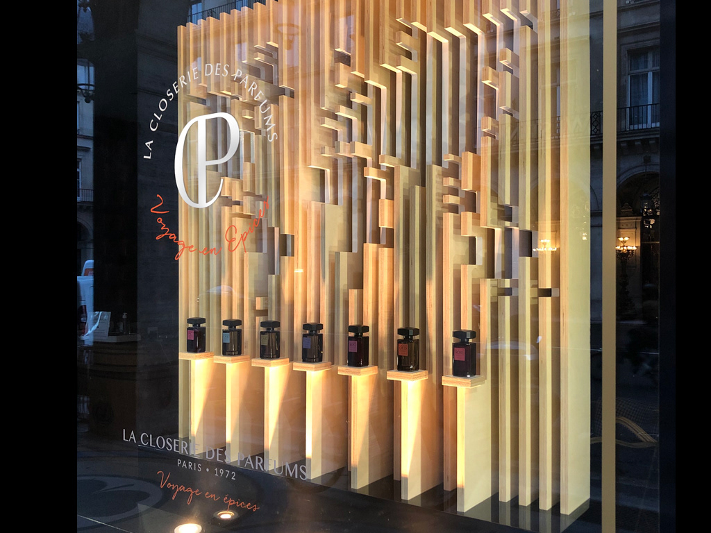 Vitrine boutique JOVOY PARIS éco-conception