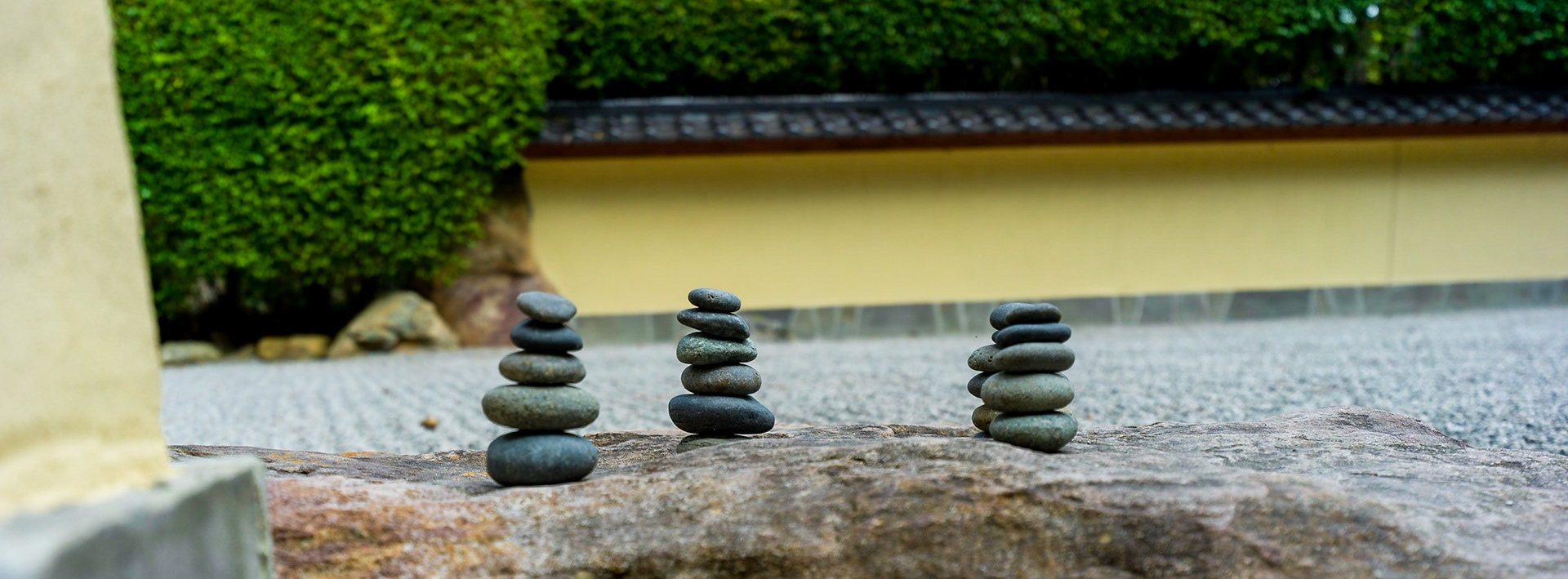 Japanese rock garden - peace and tranquility