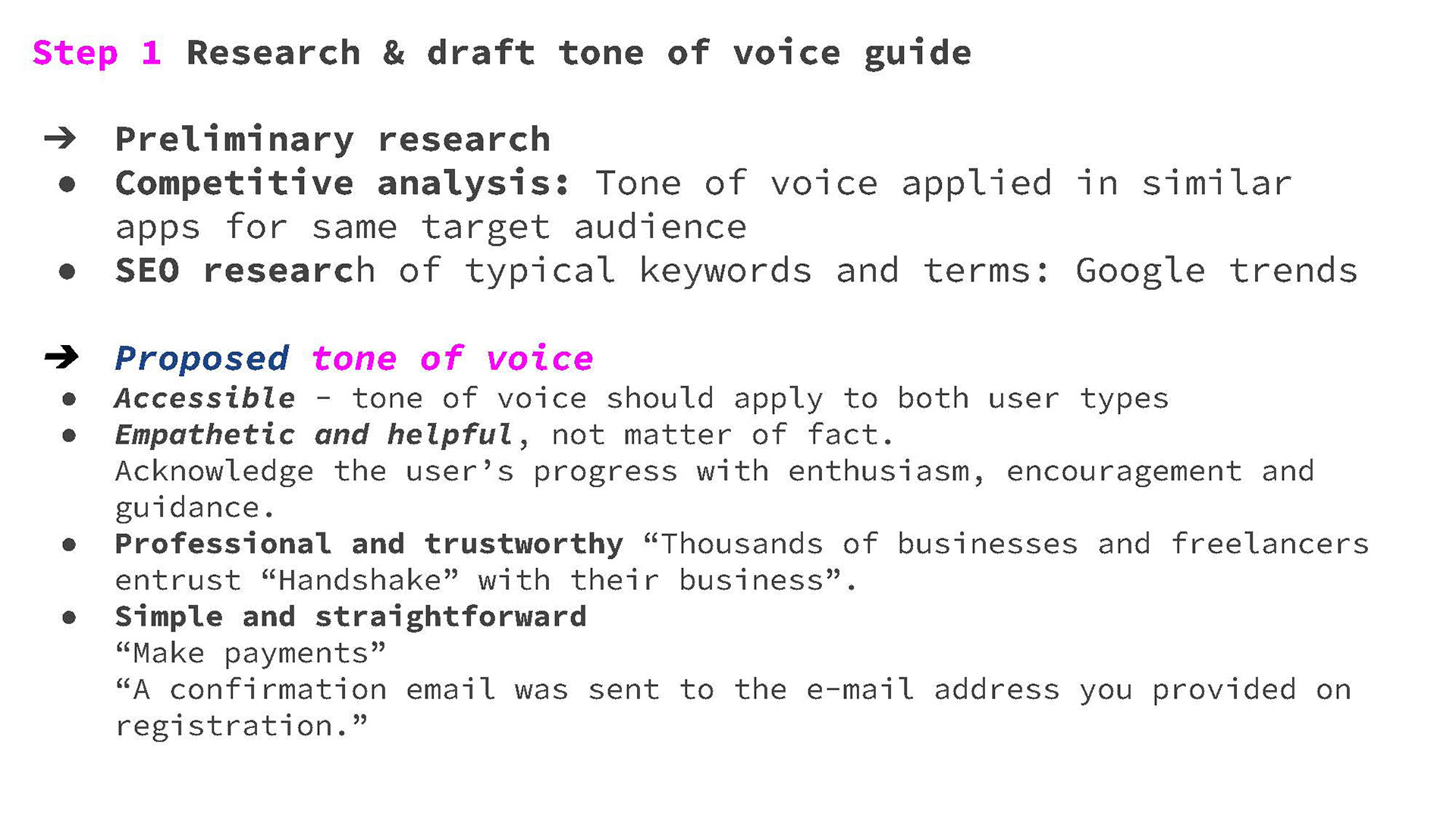 Tone of voice guide (draft)
