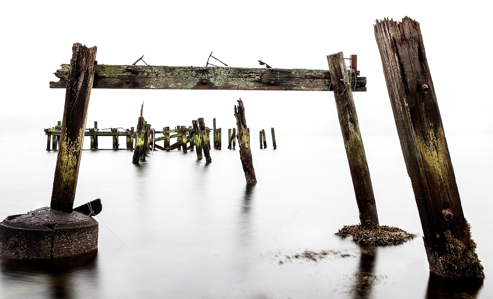 The Calming Motion of Fog and Water. Port Bannatyne. Isle of Bute. Scotland.