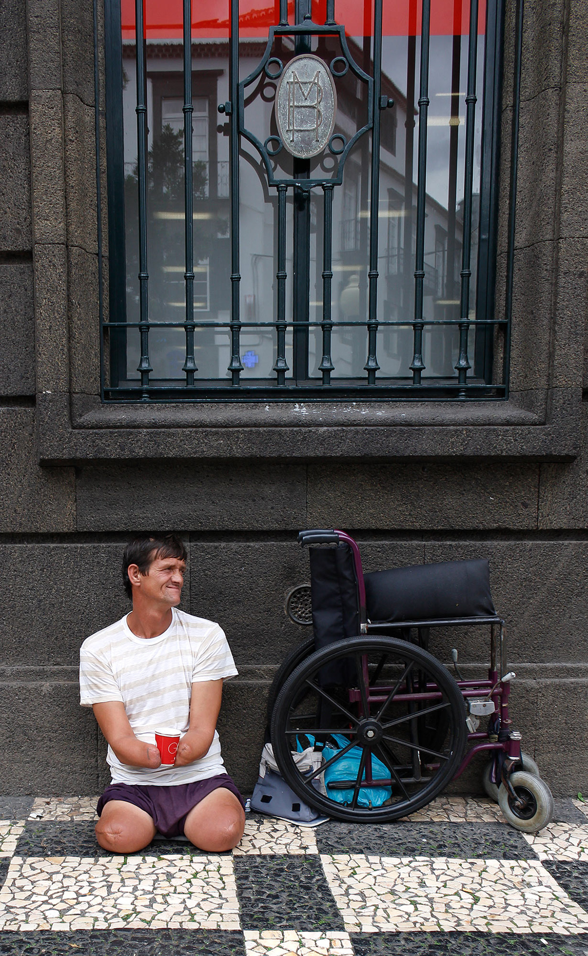 Beggars Belief. Funchal. Madeira. Portugal.