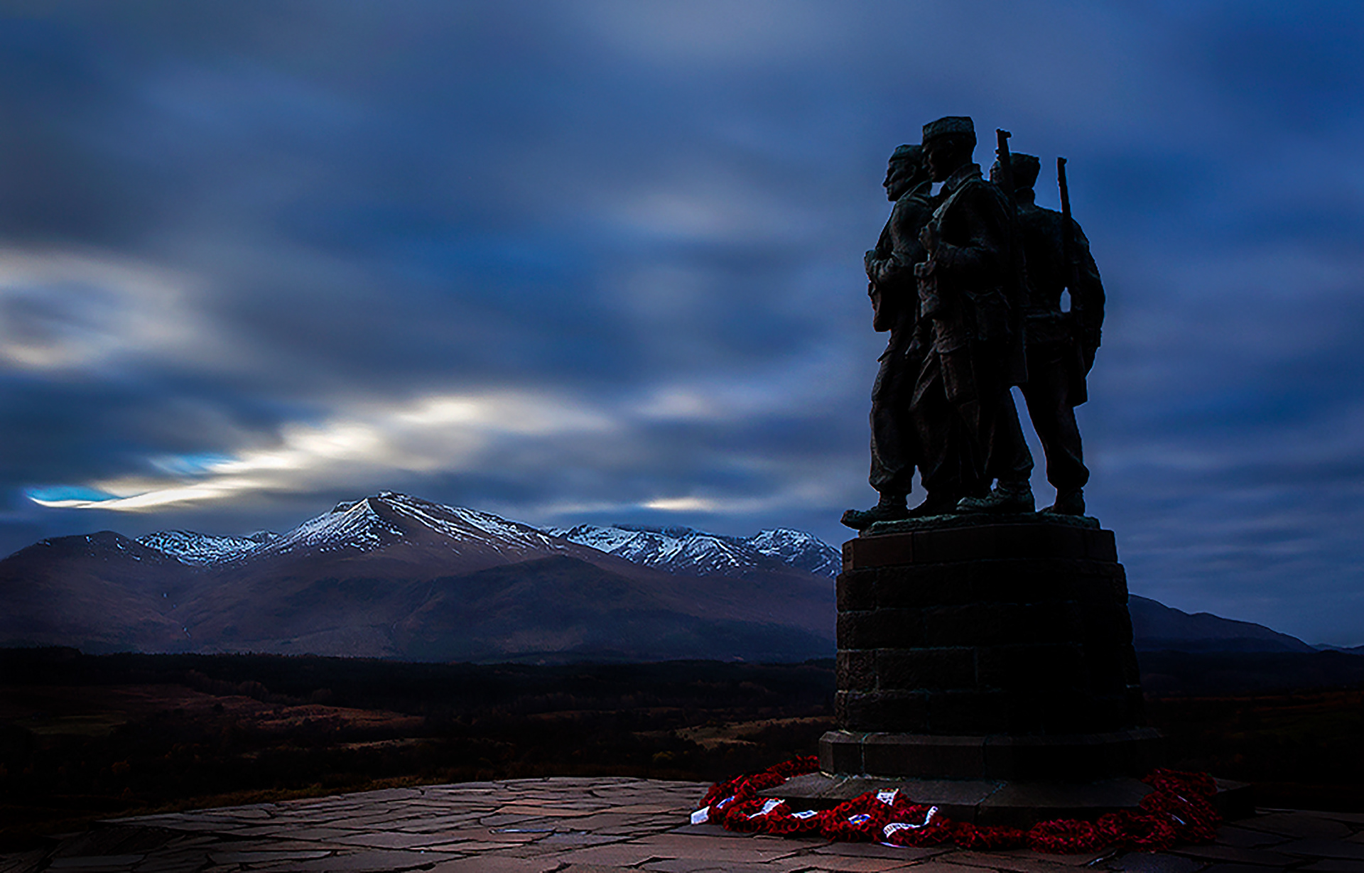 The Commandos at Spleen Bridge. Lochaber. Scotland.