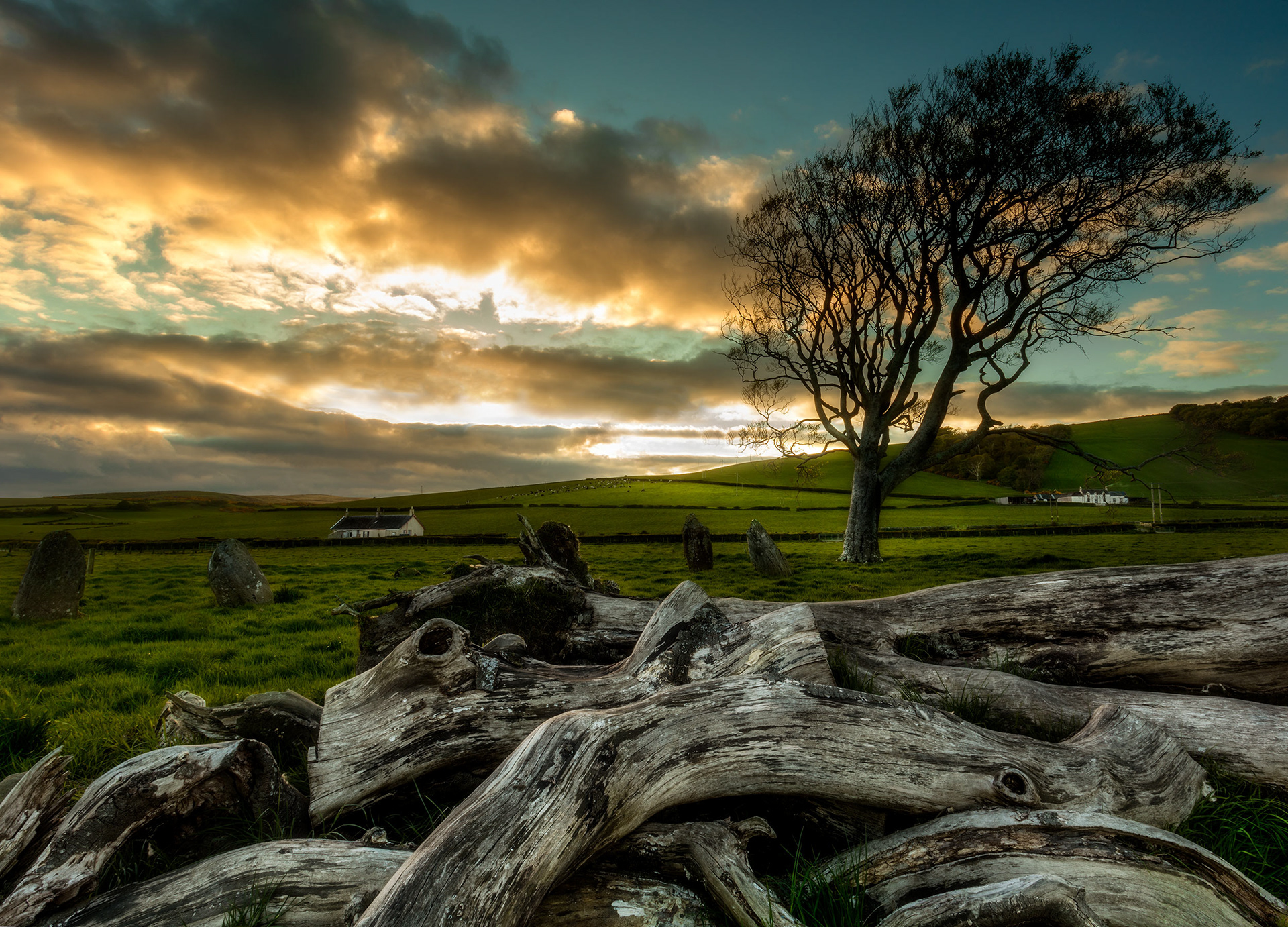 The Stones at Ettrick. Isle of Bute. Scotland