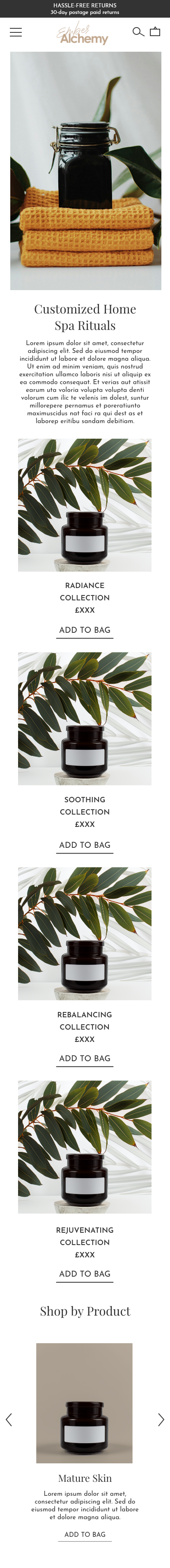 Mobile - Collection Page