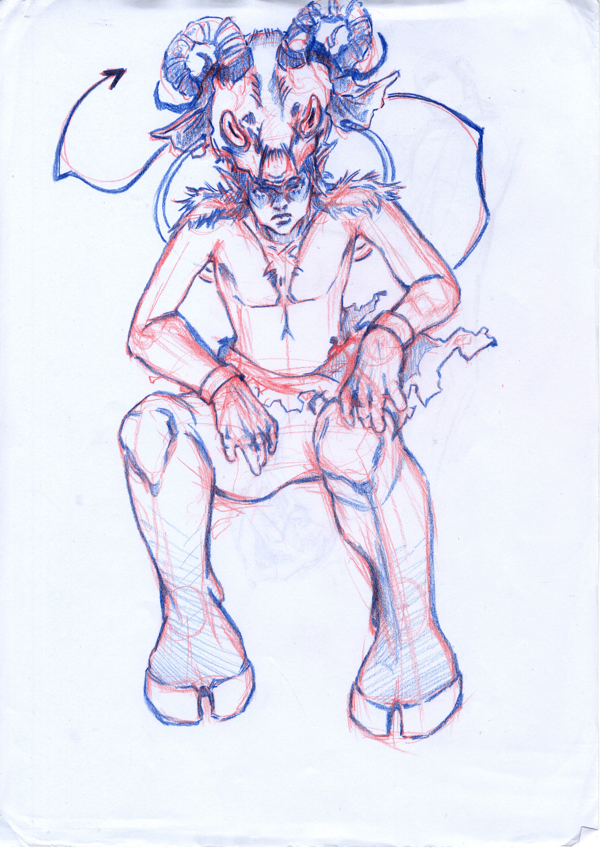 Boceto pose principal
