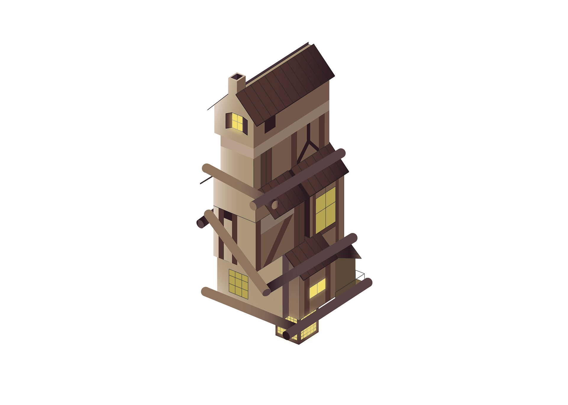 Vivienda en la isla.
