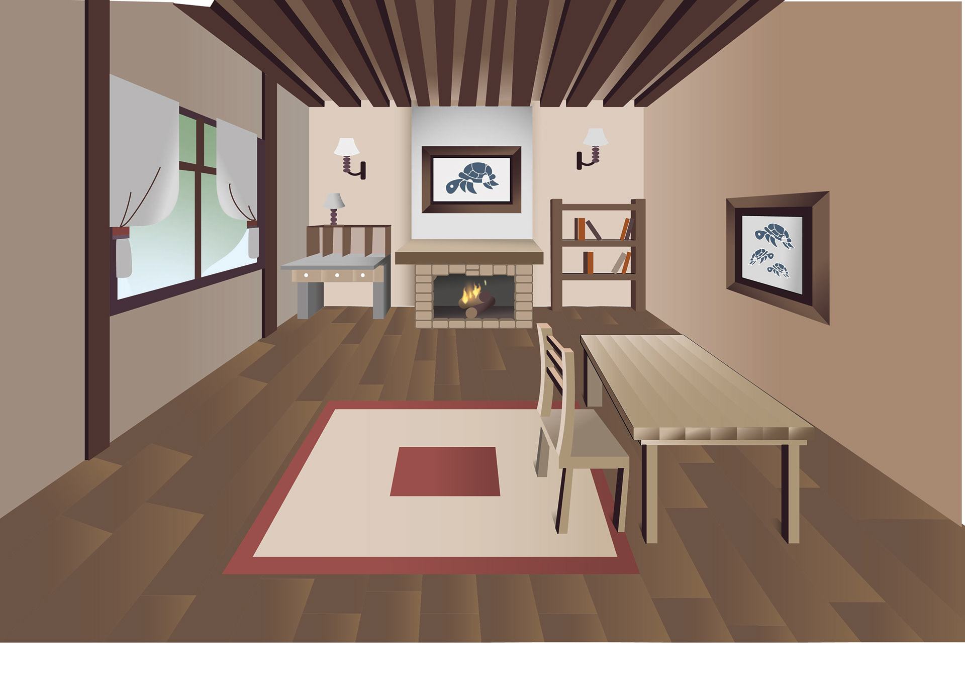 Interior de una de las viviendas.