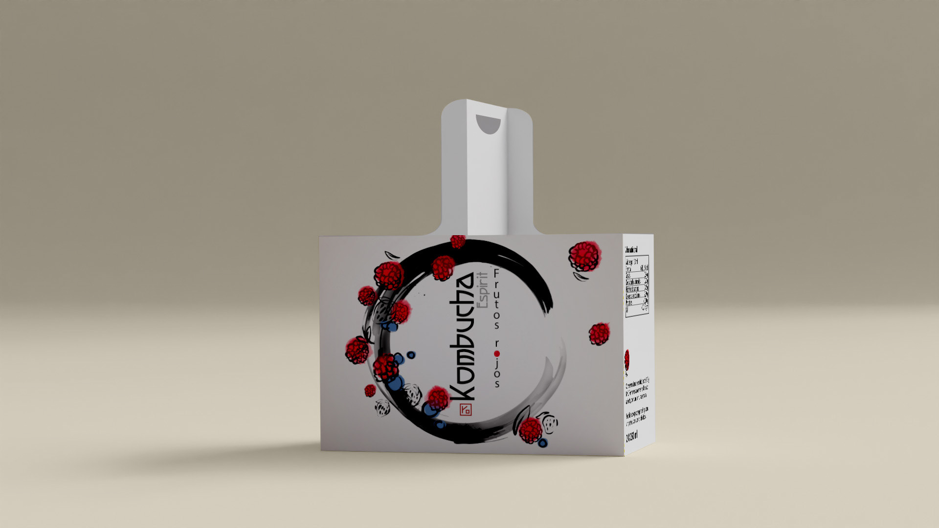 Mockup caja para la caja de las botellas.