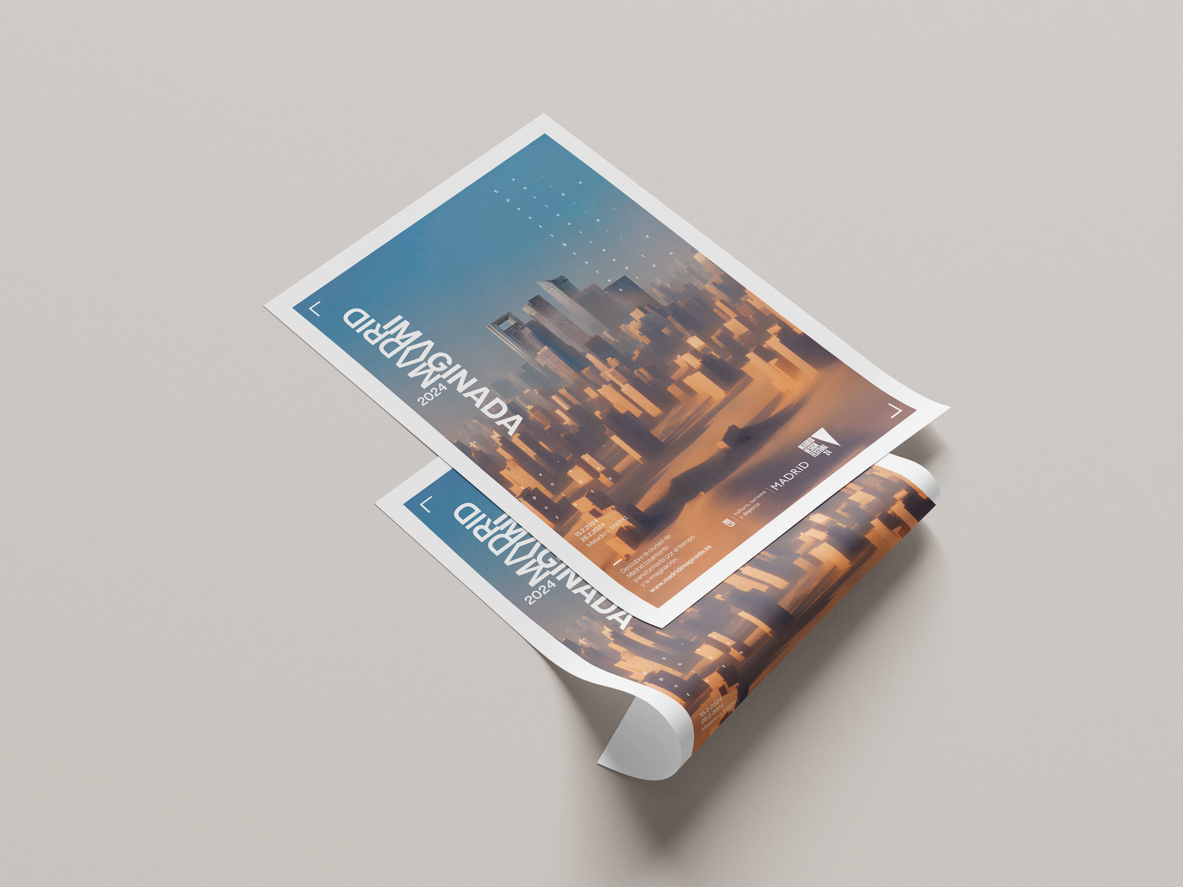 Mockup cartel promocional.