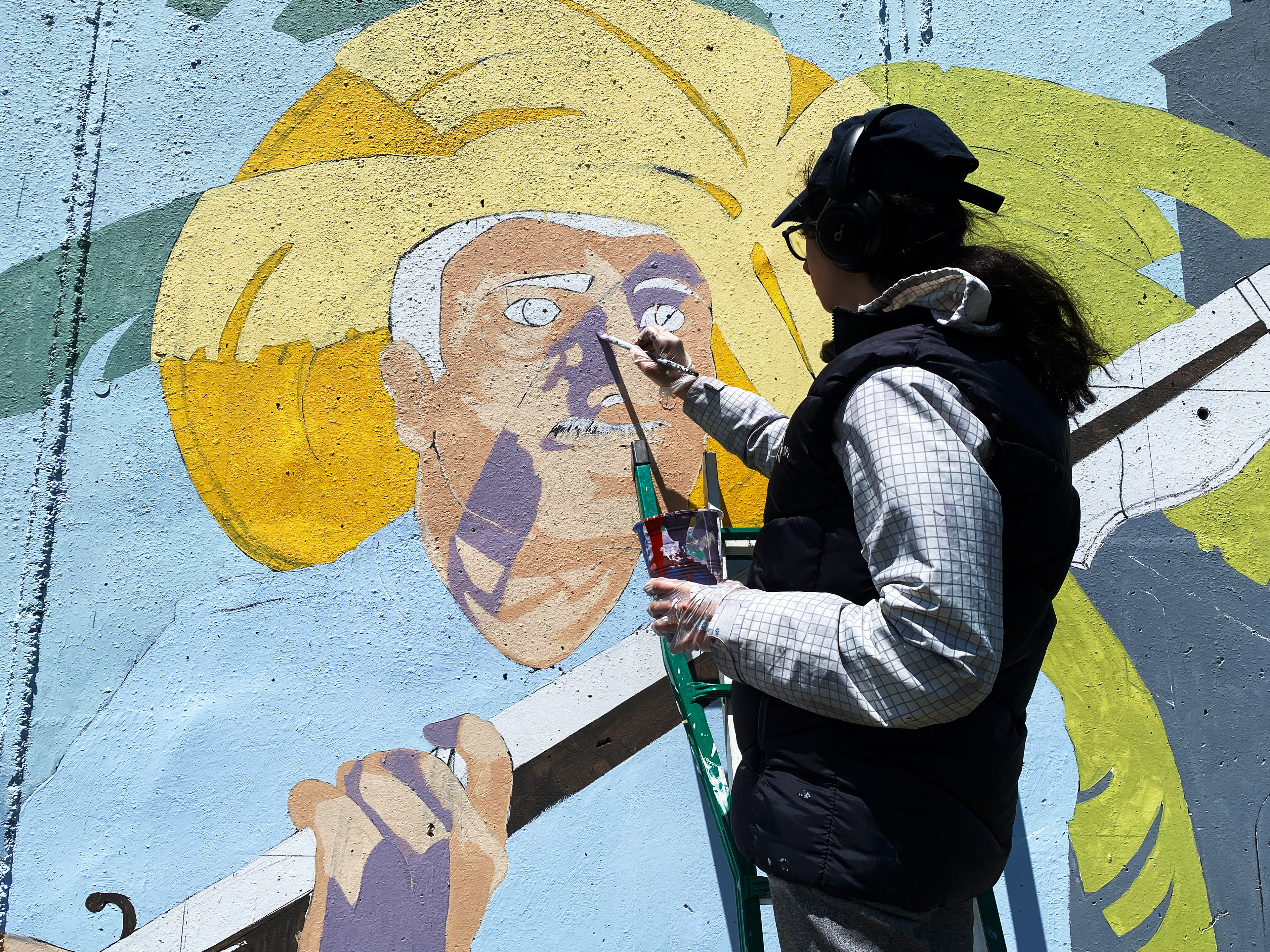 Pintado de sombras.