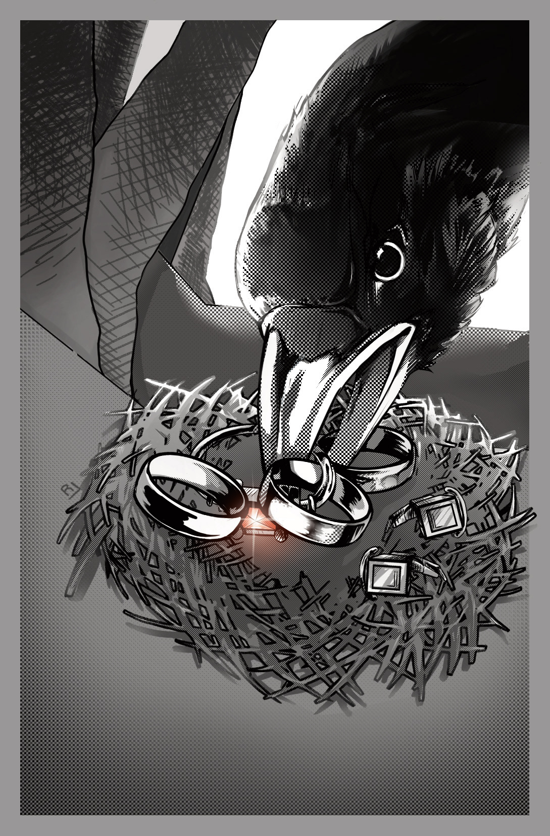 Gris.