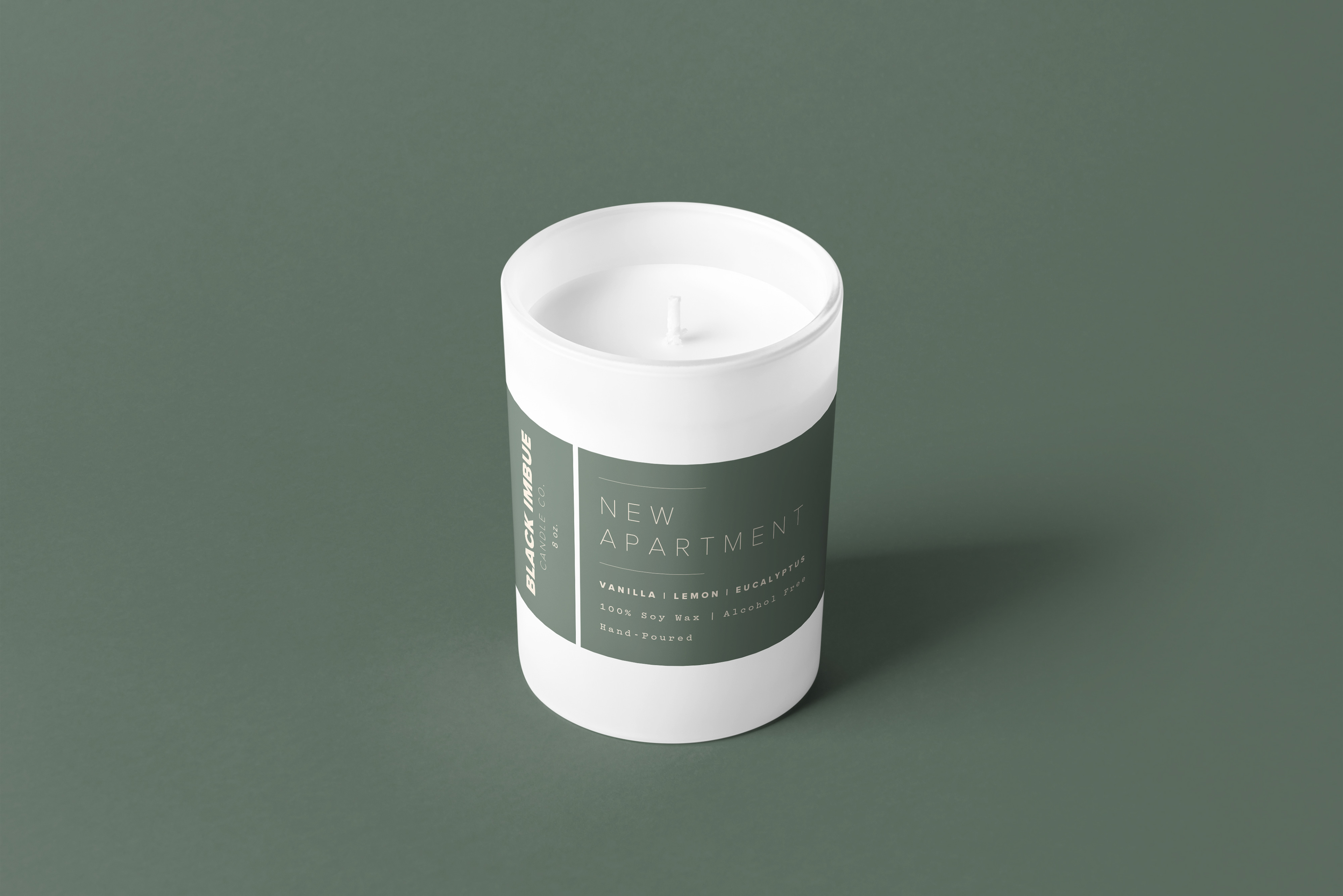 Candle Design for Black Imbue Candle company
