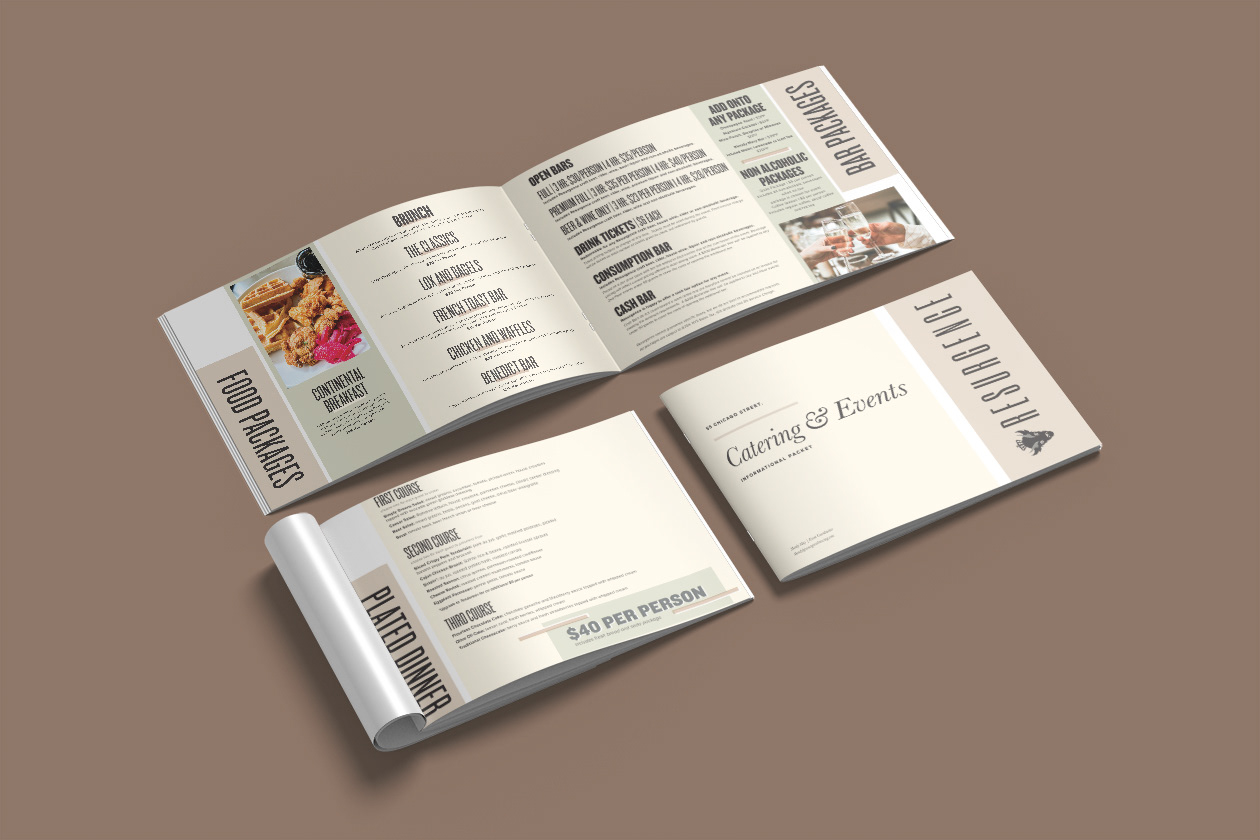 Resurgence Brewing Catering Menu Redesign