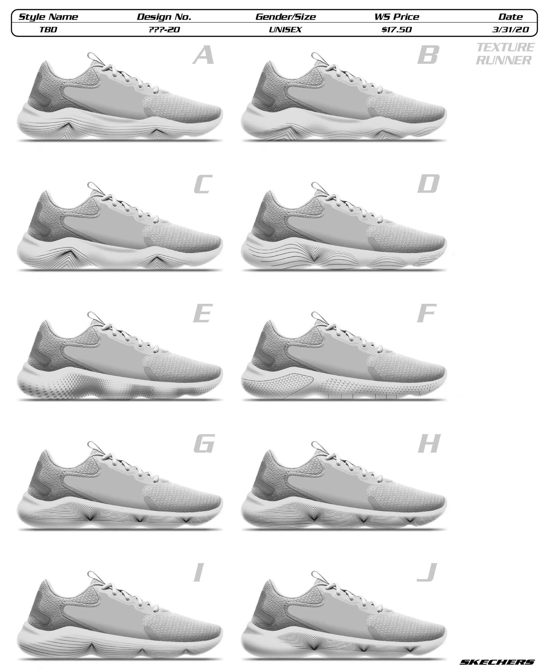 Texture Runner Sketches