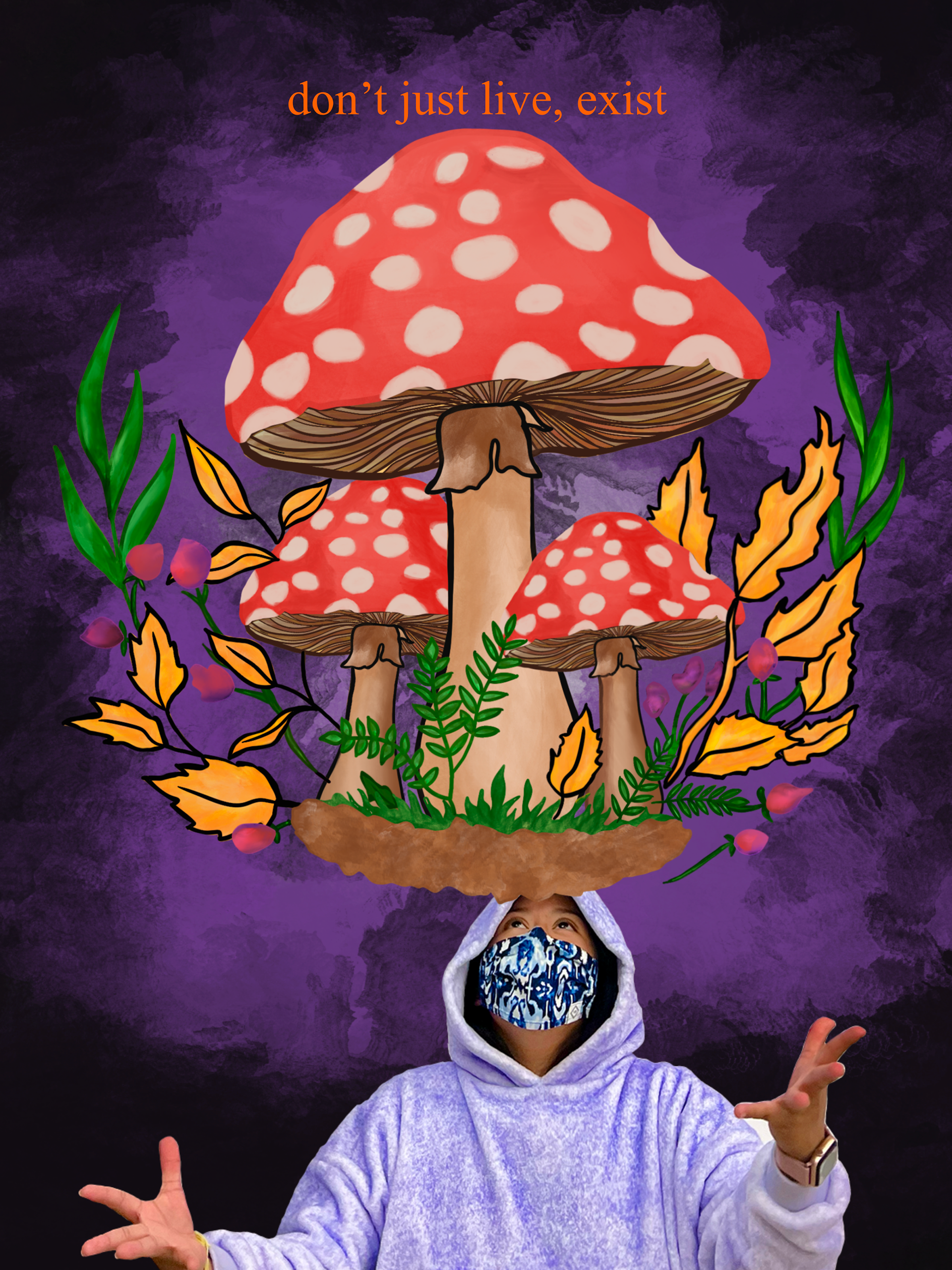  9/26/22: I'm trying to be okay.  - Digital- 18” x 24”