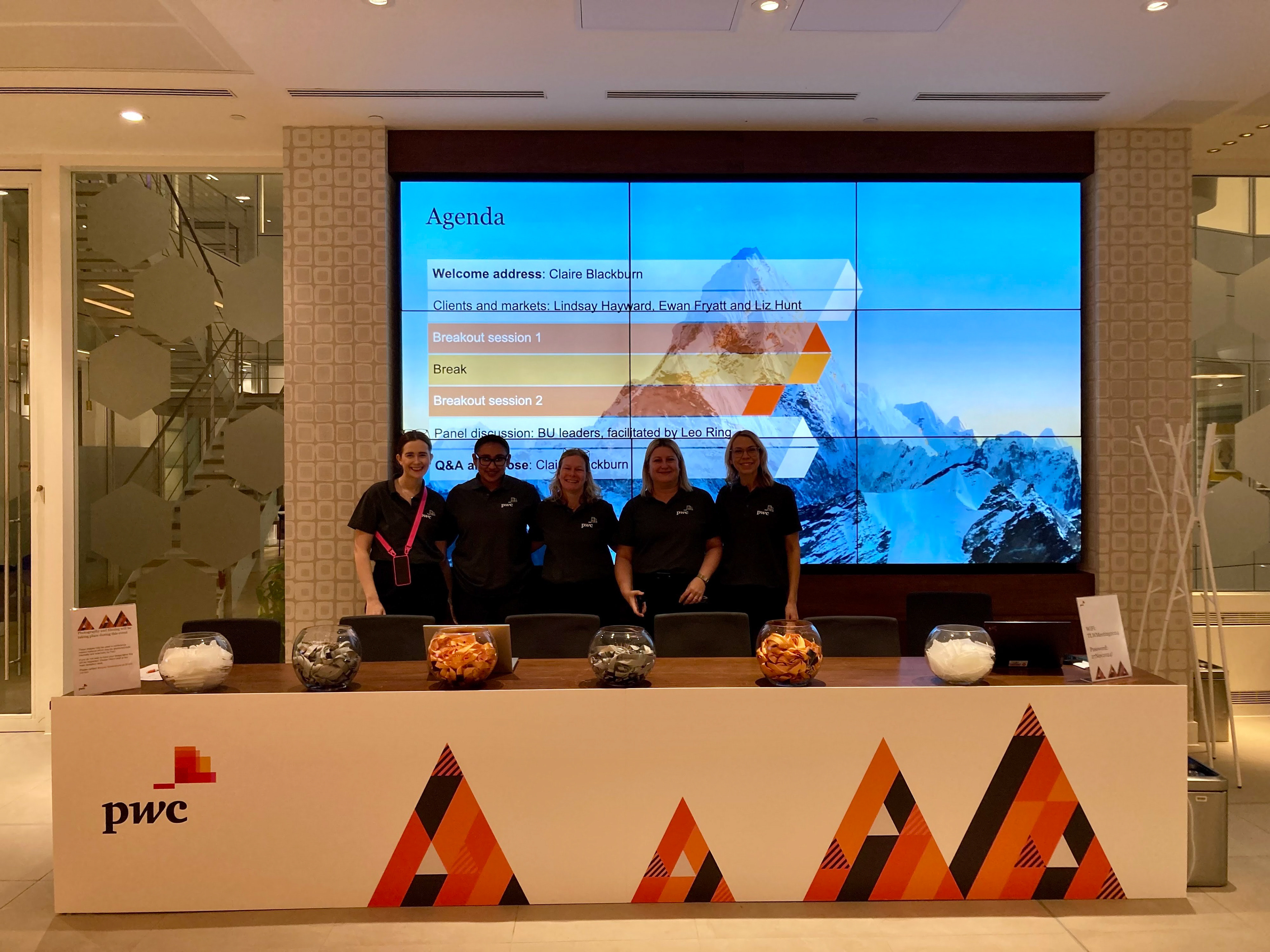 Reception desk