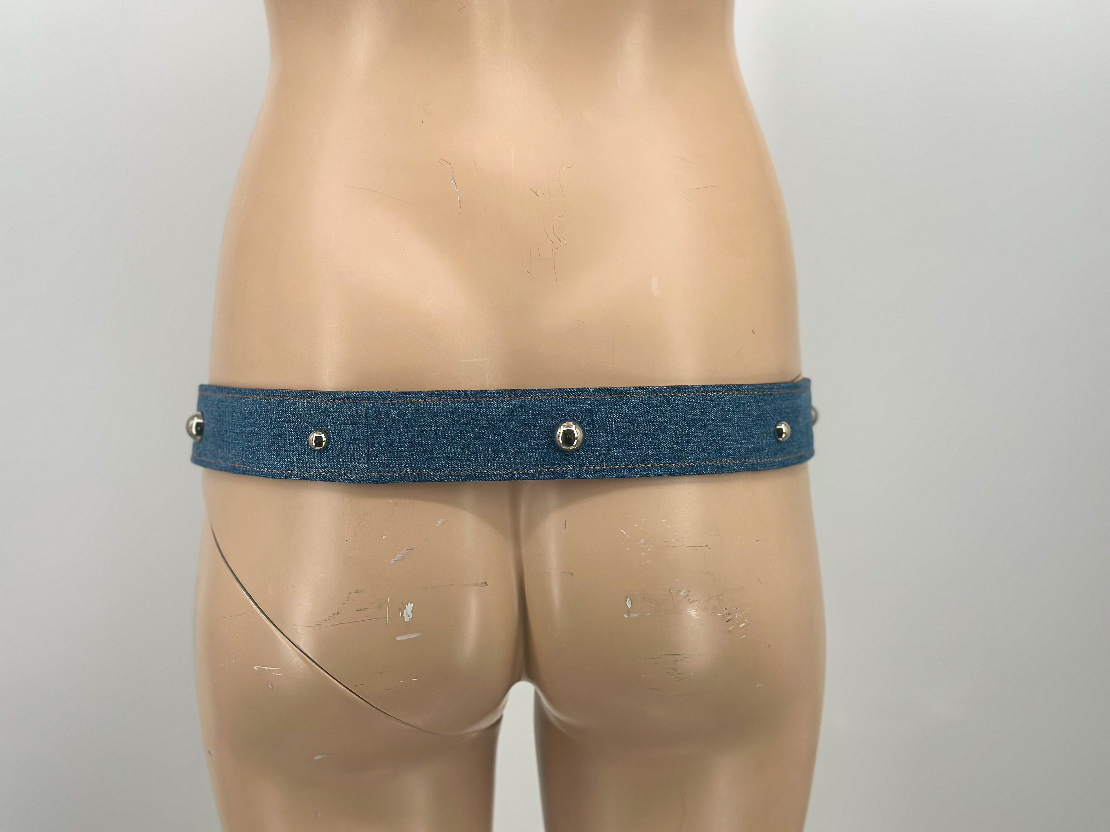 Turned Edge Denim Belt / Fall 2022