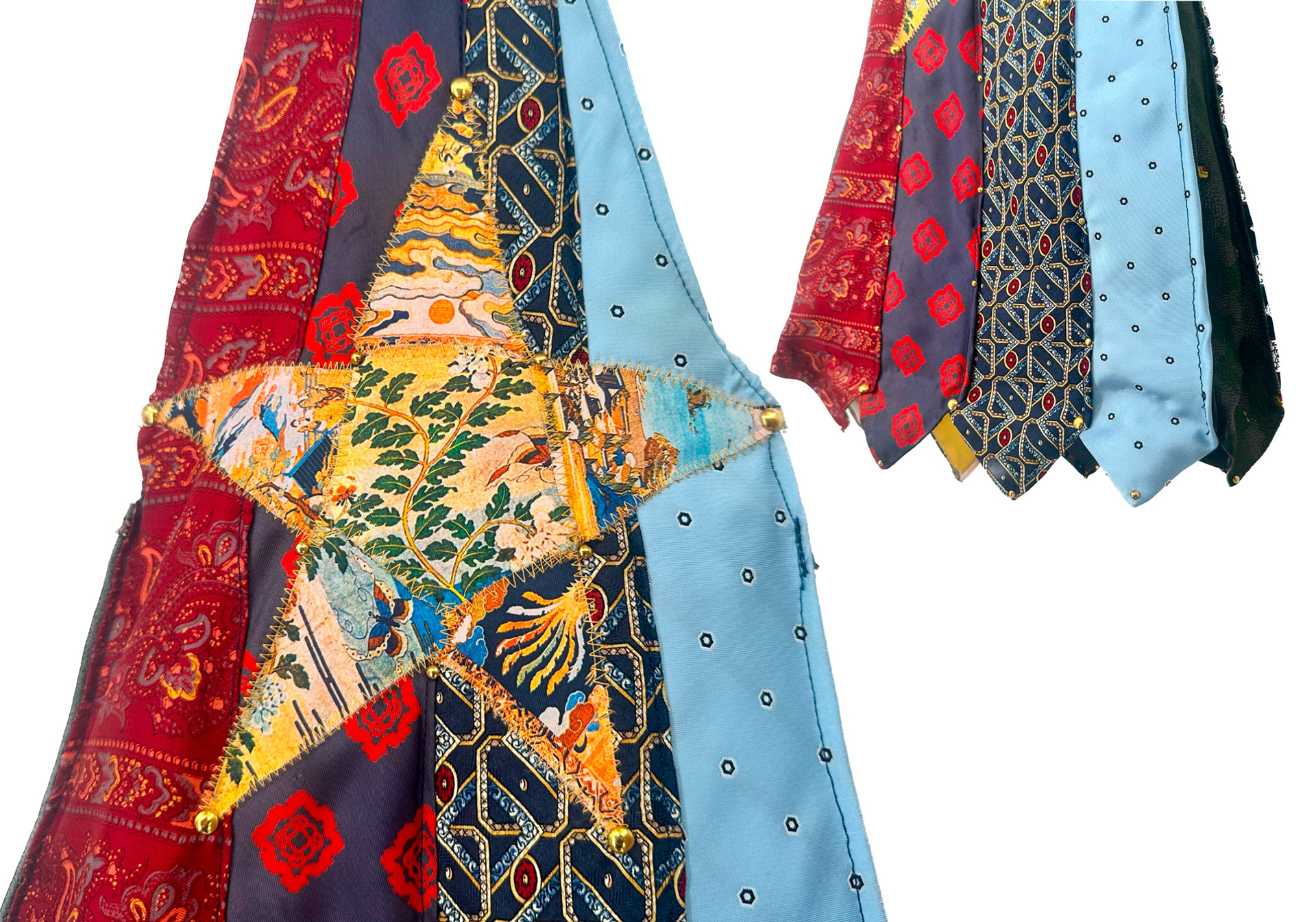 Patchwork Tie Tote / Fall 2022