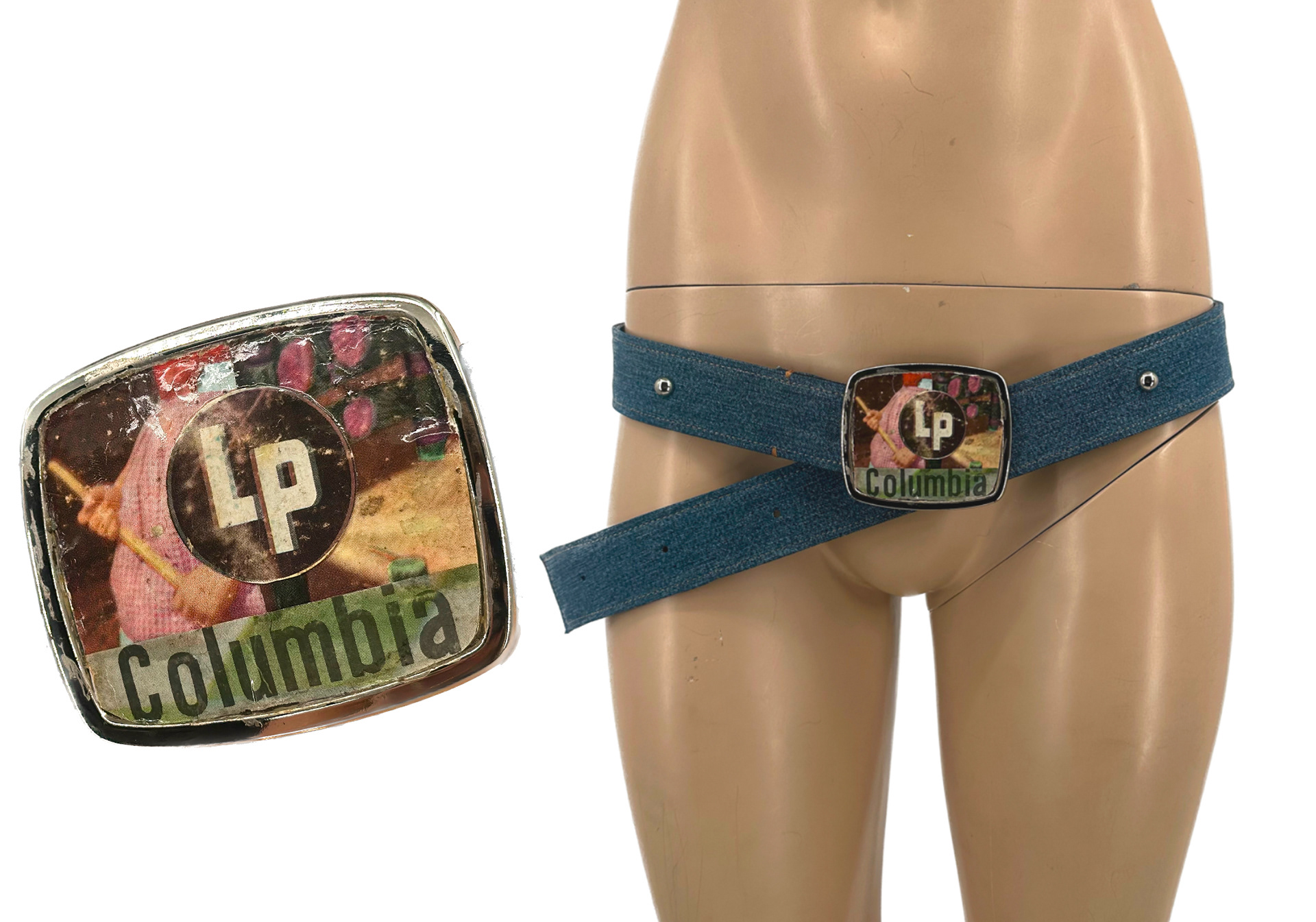 Turned Edge Denim Belt / Fall 2022