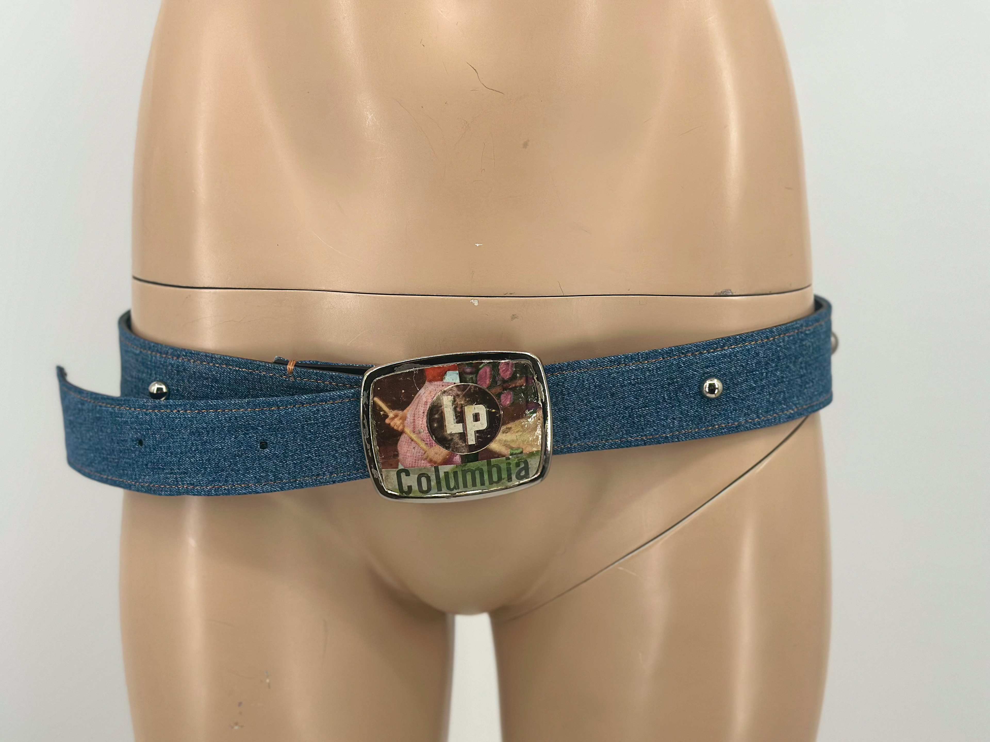 Turned Edge Denim Belt / Fall 2022
