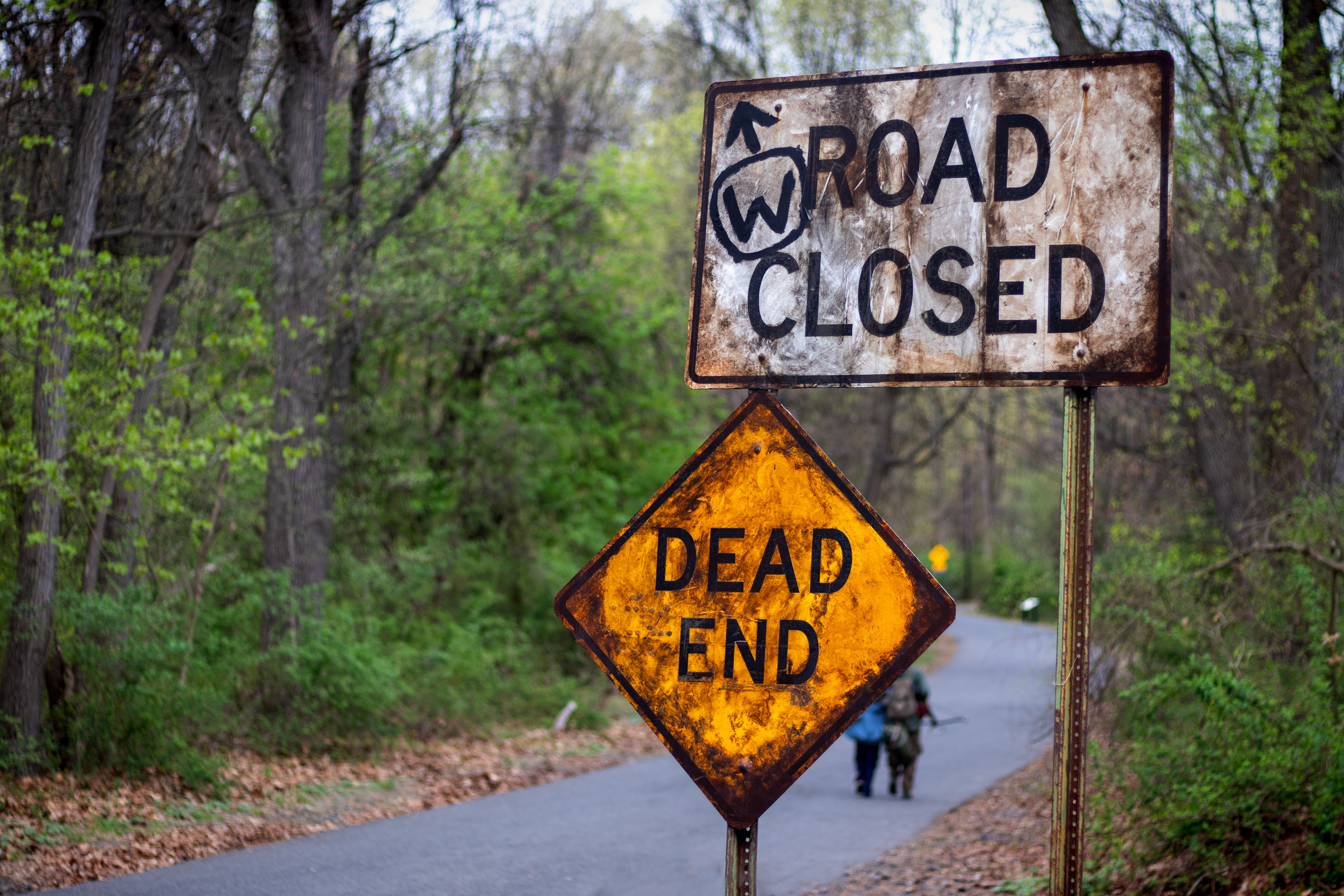 Grimy Road Signs | Scenic Finish painted on transparent vinyl film