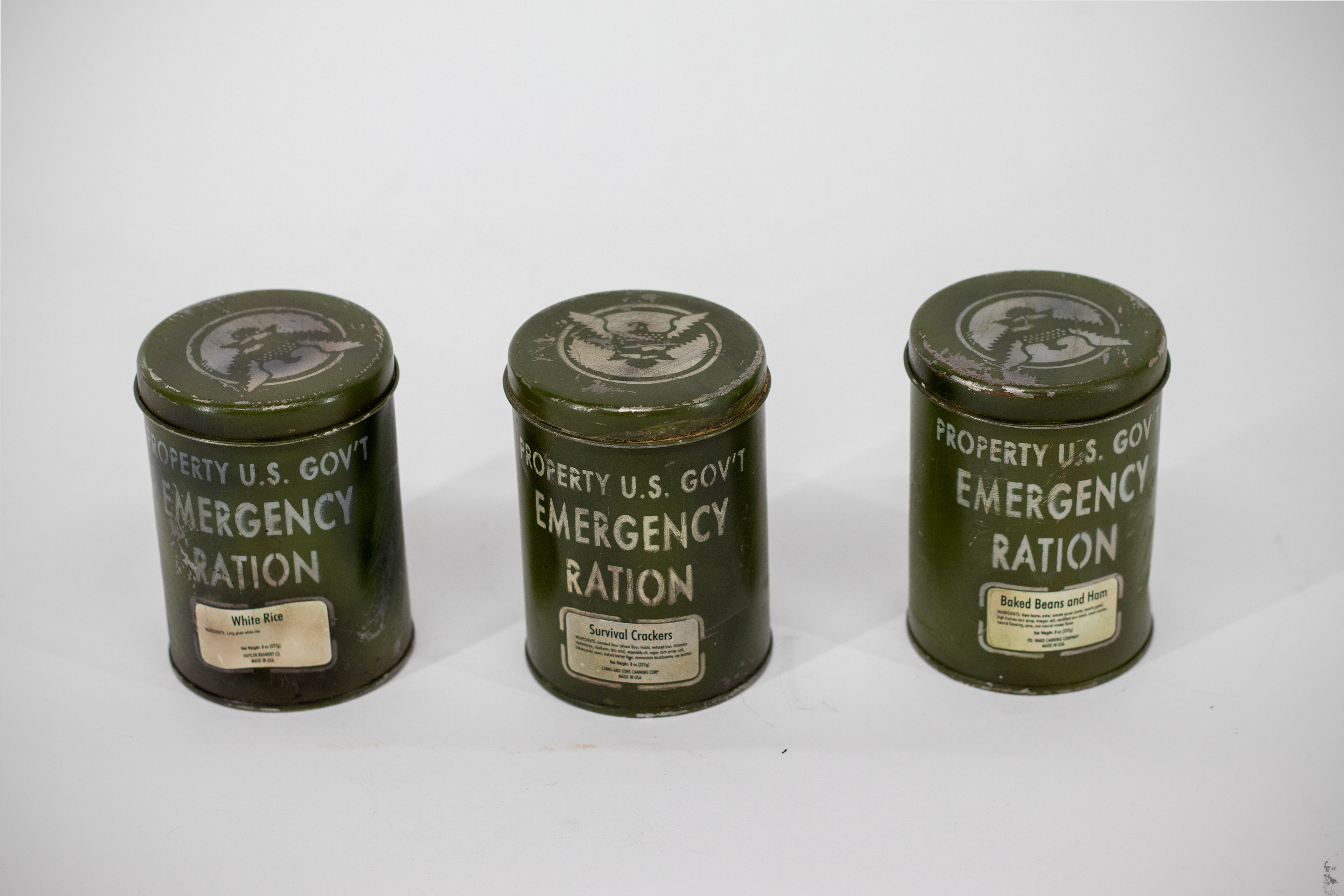 Custom Weathered Aluminum Ration Cans