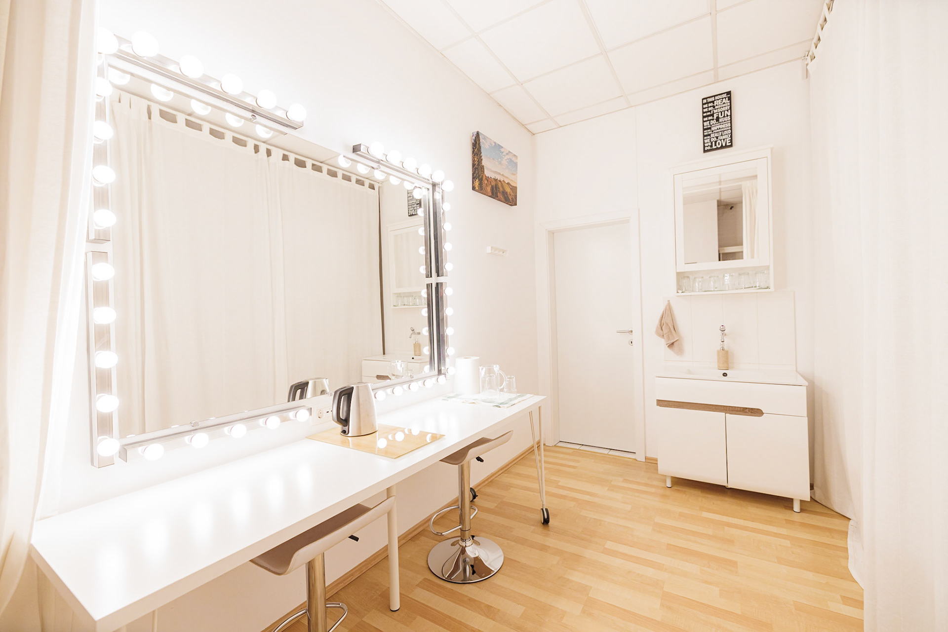 Prostor za Make up - Make up space - učilnica za tečaje make up artistov